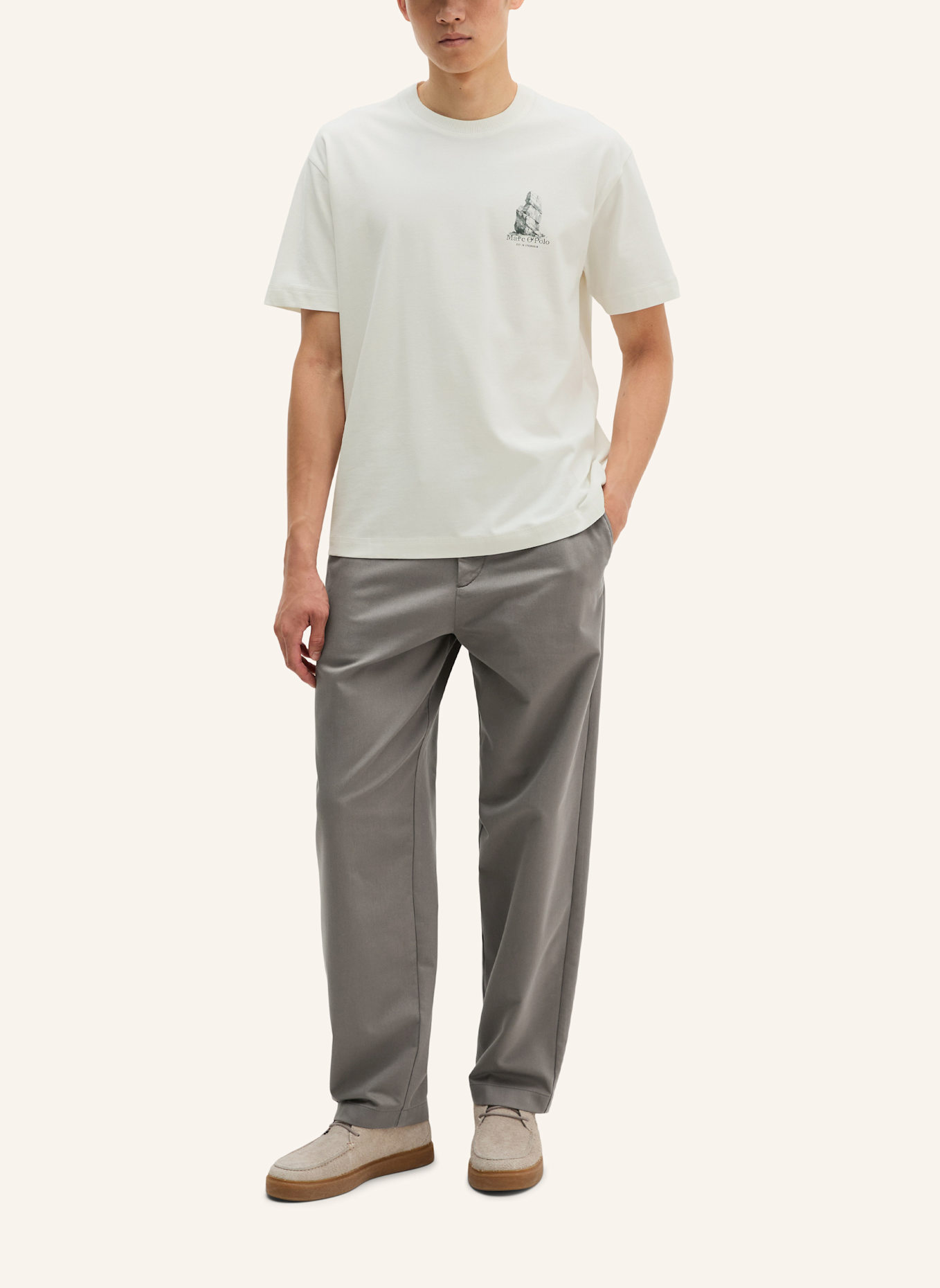 Marc O'Polo T-Shirt: WEISS