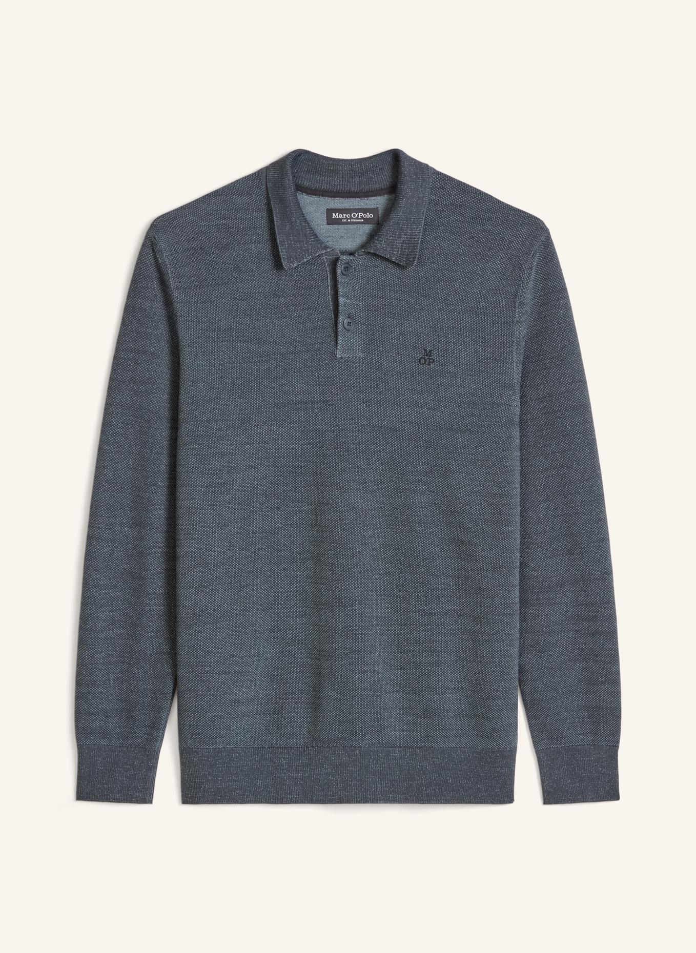 Marc O'Polo Strick-Poloshirt: BLAU