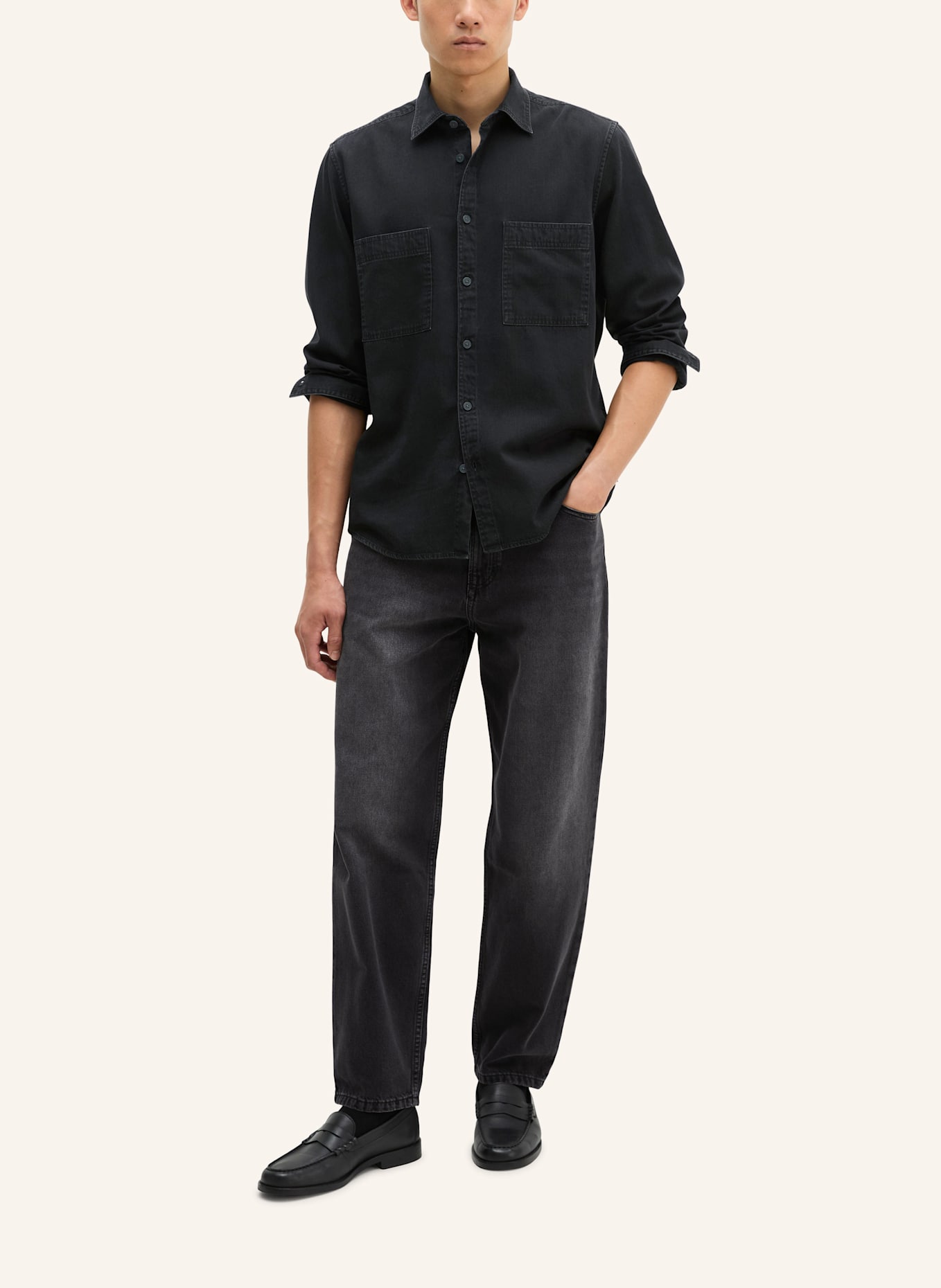 Marc O'Polo Jeanshemd: SCHWARZ