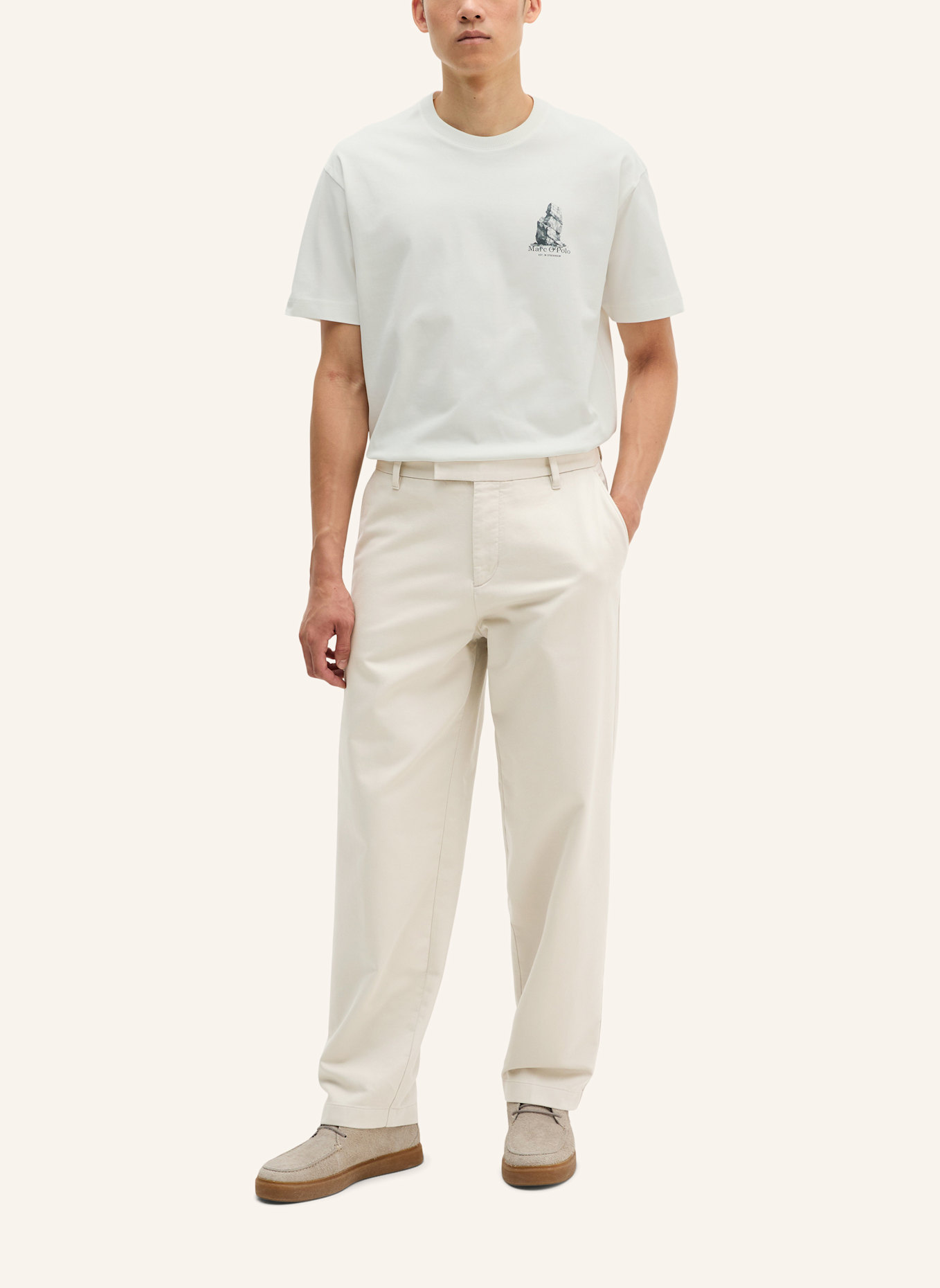 Marc O'Polo T-Shirt: WEISS
