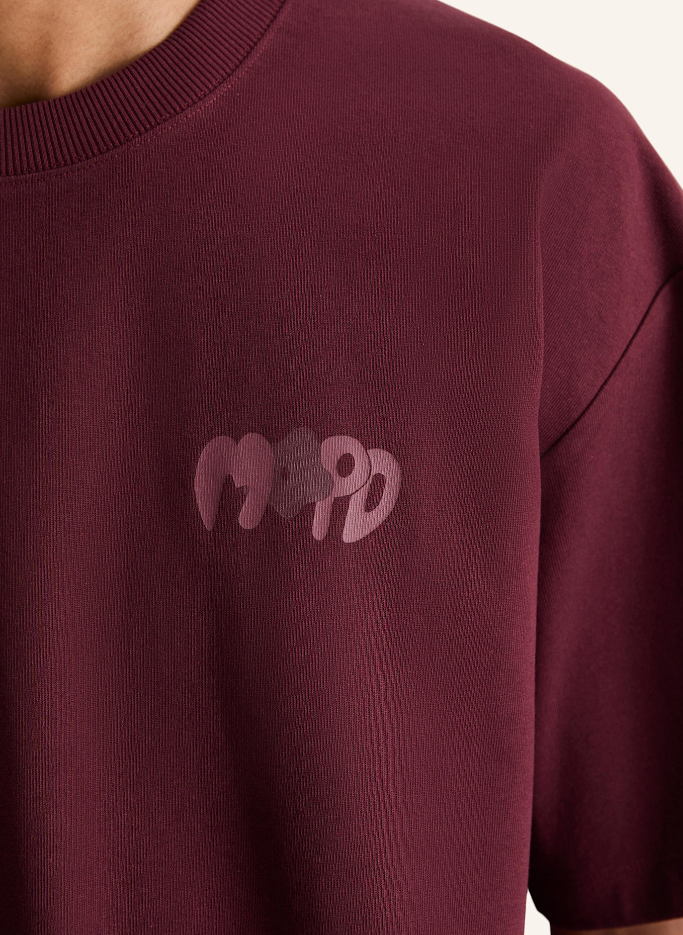 Marc O'Polo DENIM T-Shirt: DUNKELROT