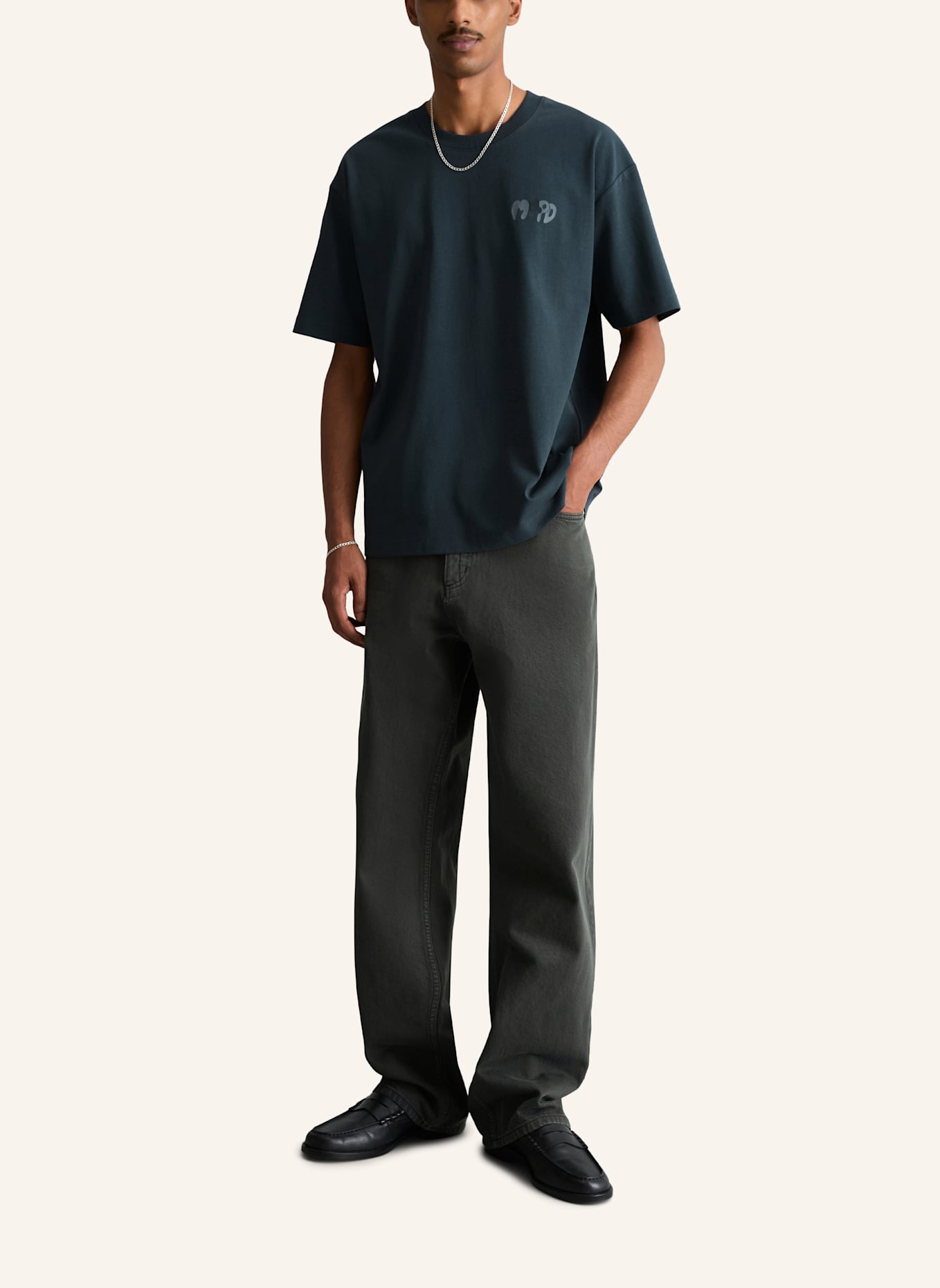 Marc O'Polo DENIM T-Shirt: DUNKELBLAU