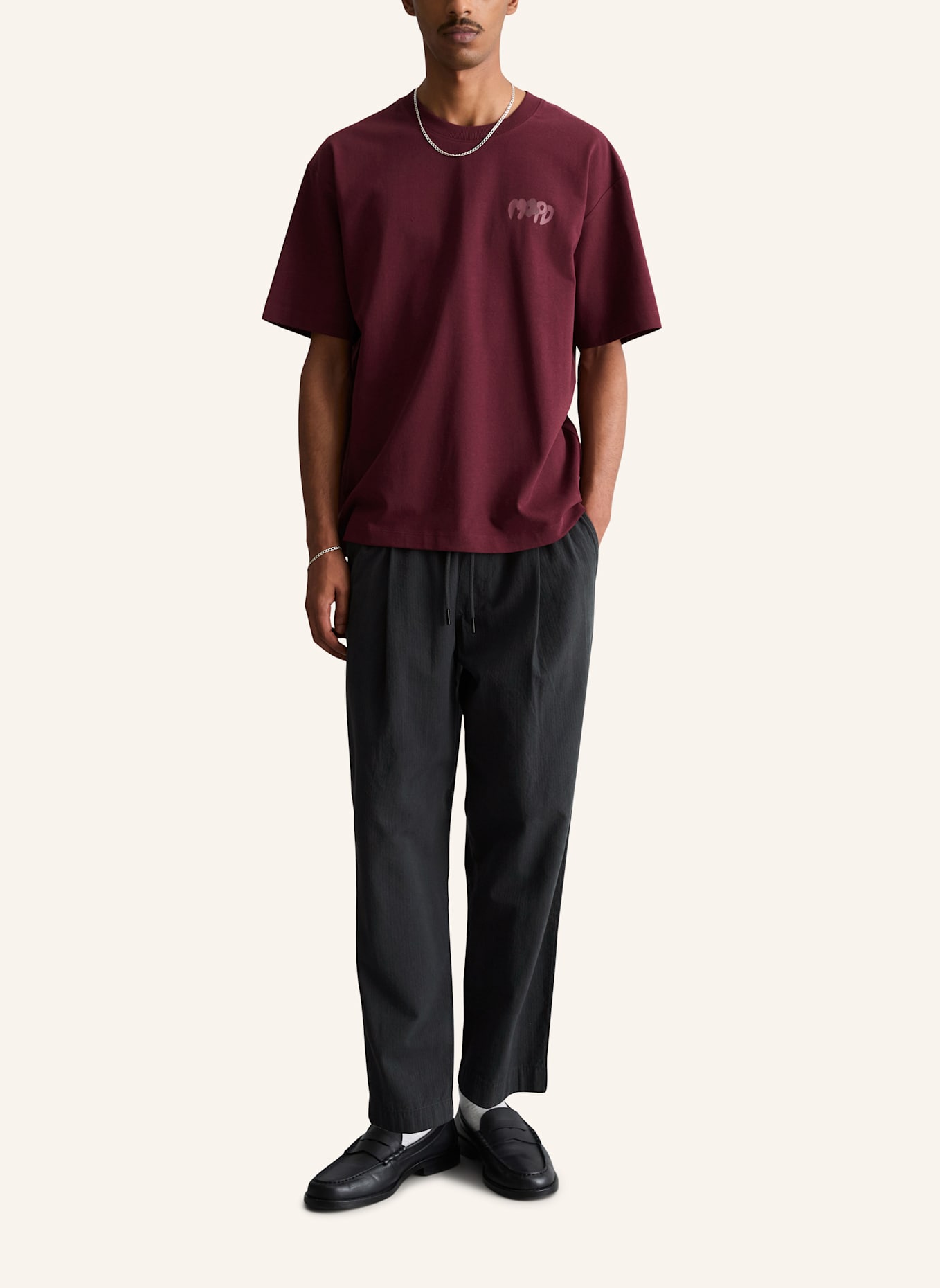 Marc O'Polo DENIM T-Shirt: DUNKELROT