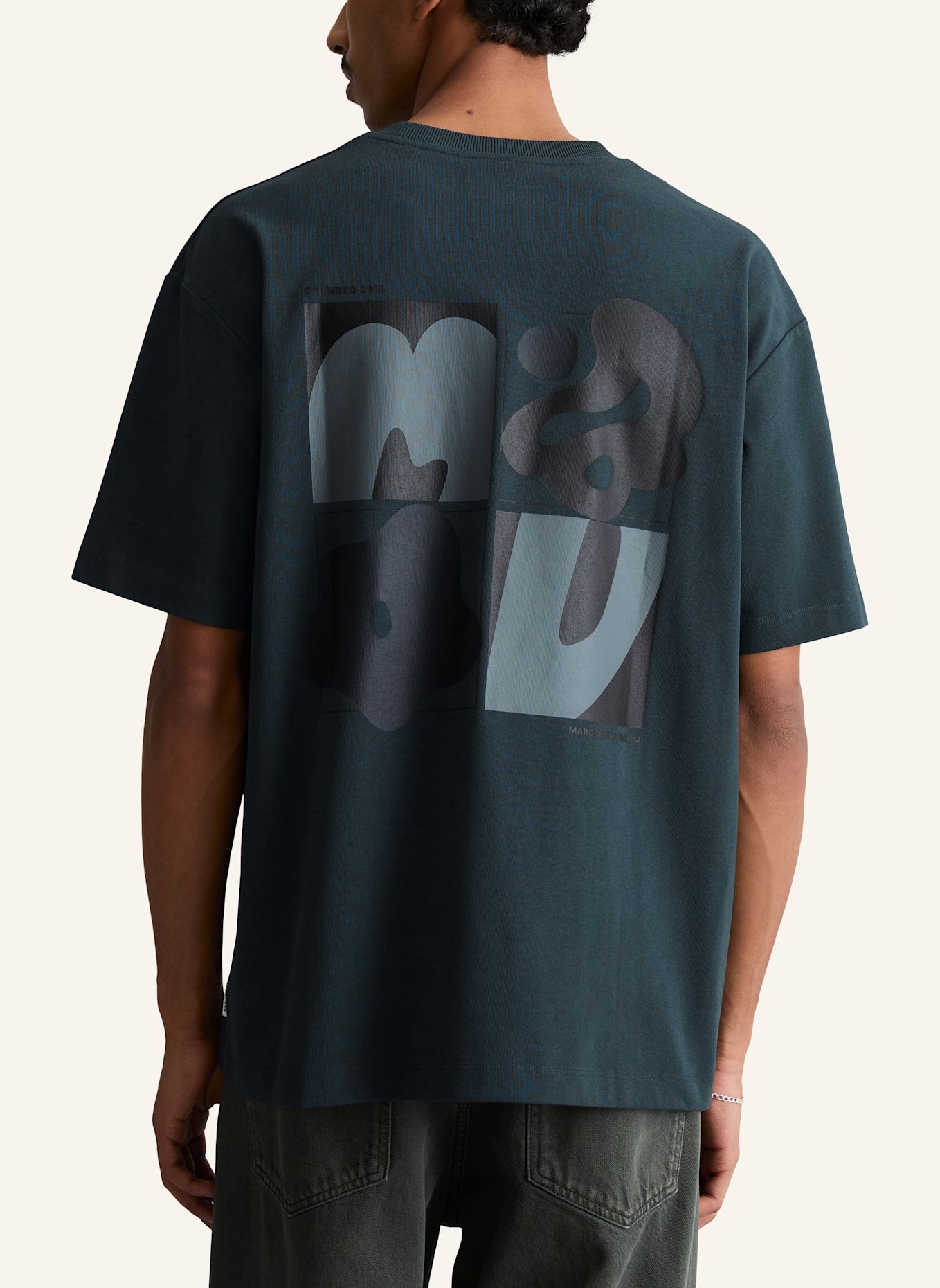 Marc O'Polo DENIM T-Shirt: DUNKELBLAU
