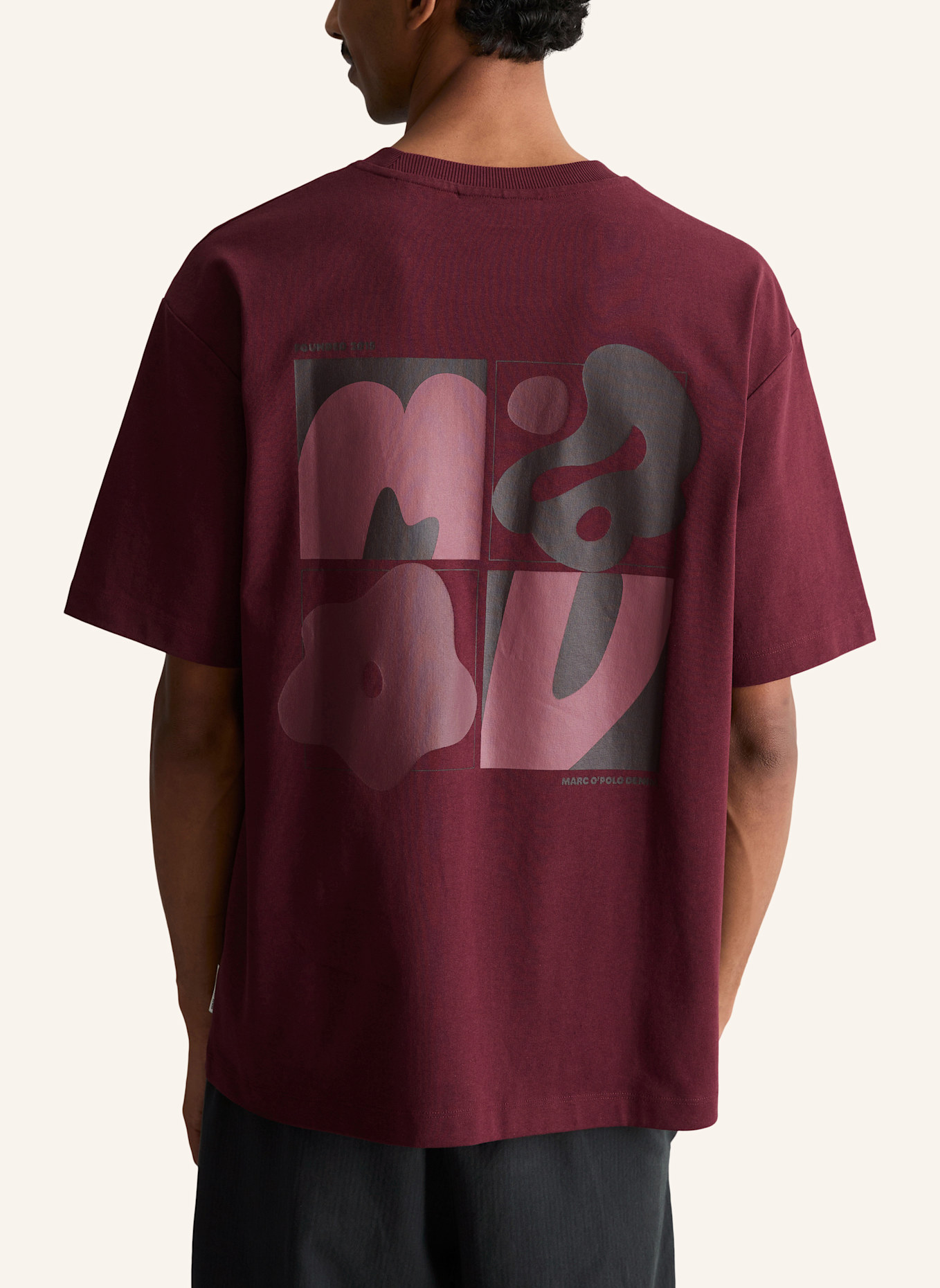 Marc O'Polo DENIM T-Shirt: DUNKELROT