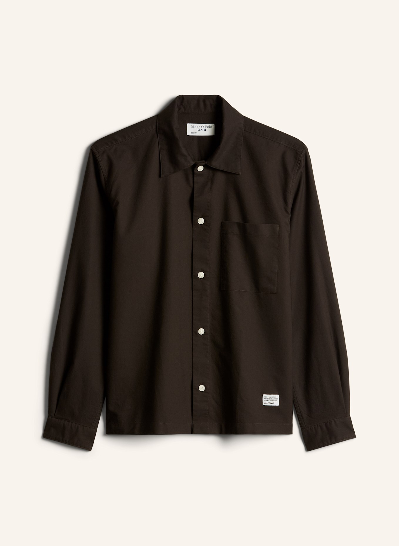 Marc O'Polo DENIM Hemd: DUNKELBRAUN