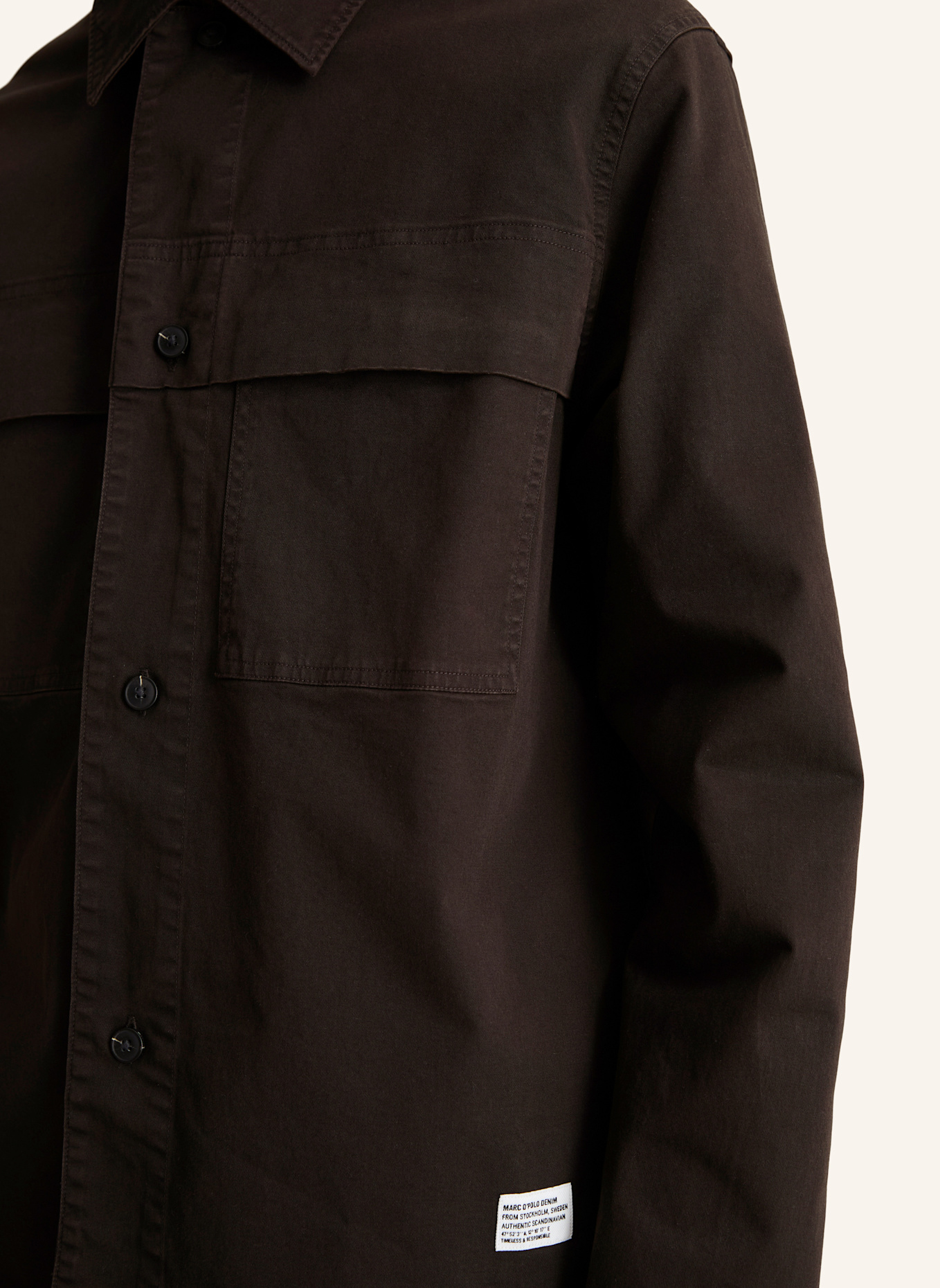 Marc O'Polo DENIM Overshirt: BRAUN