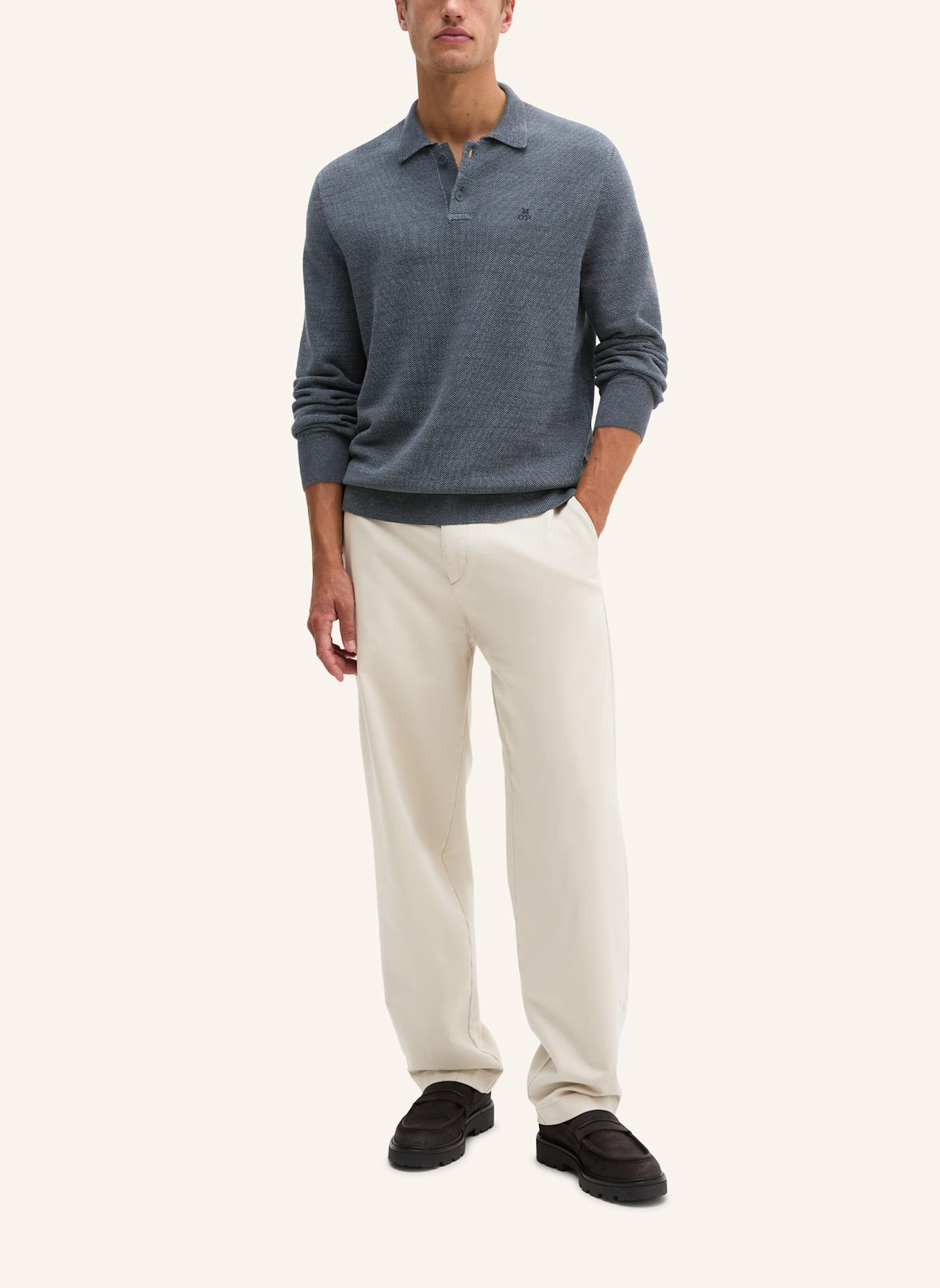 Marc O'Polo Strick-Poloshirt: BLAU