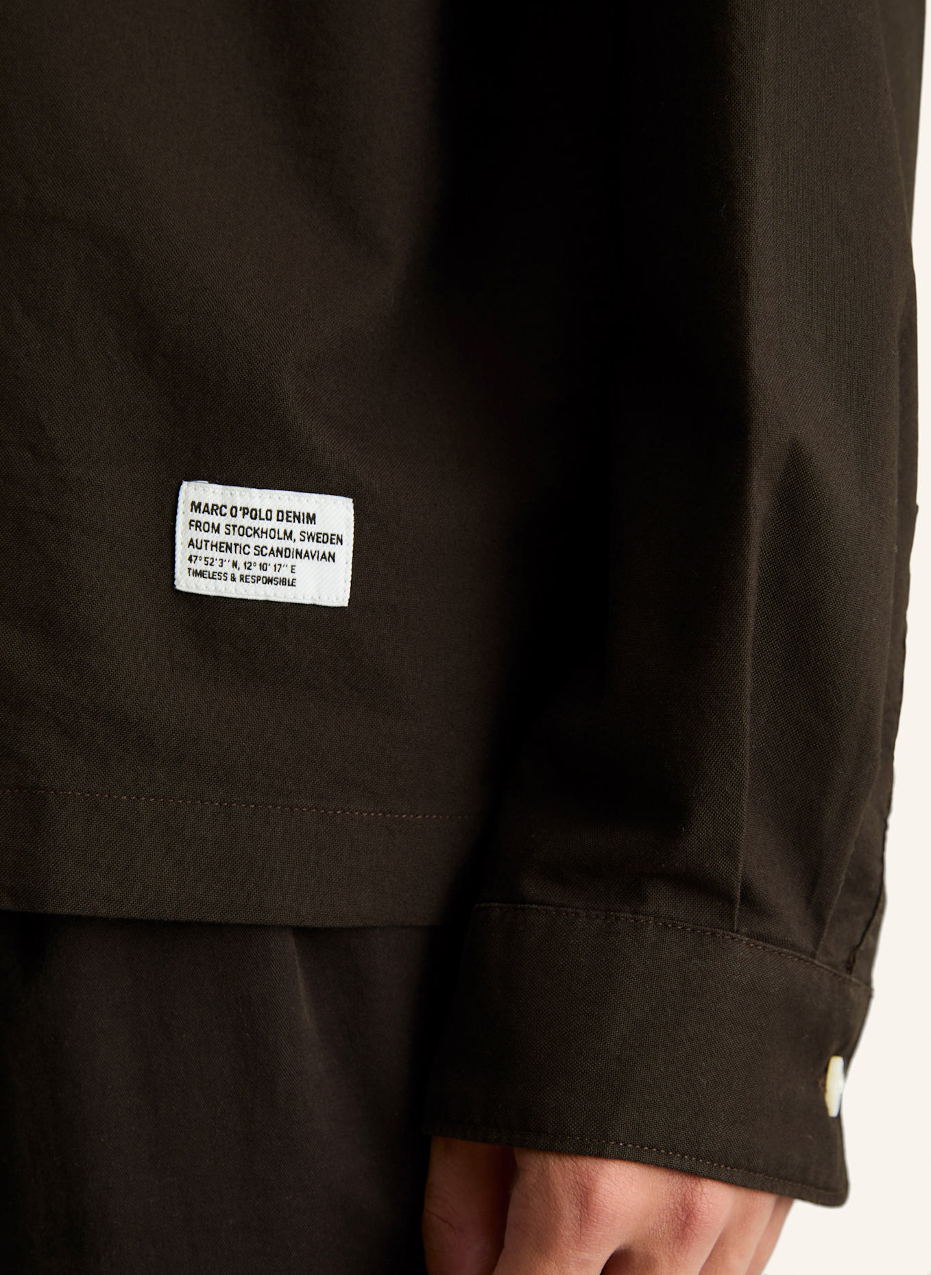 Marc O'Polo DENIM Hemd: DUNKELBRAUN