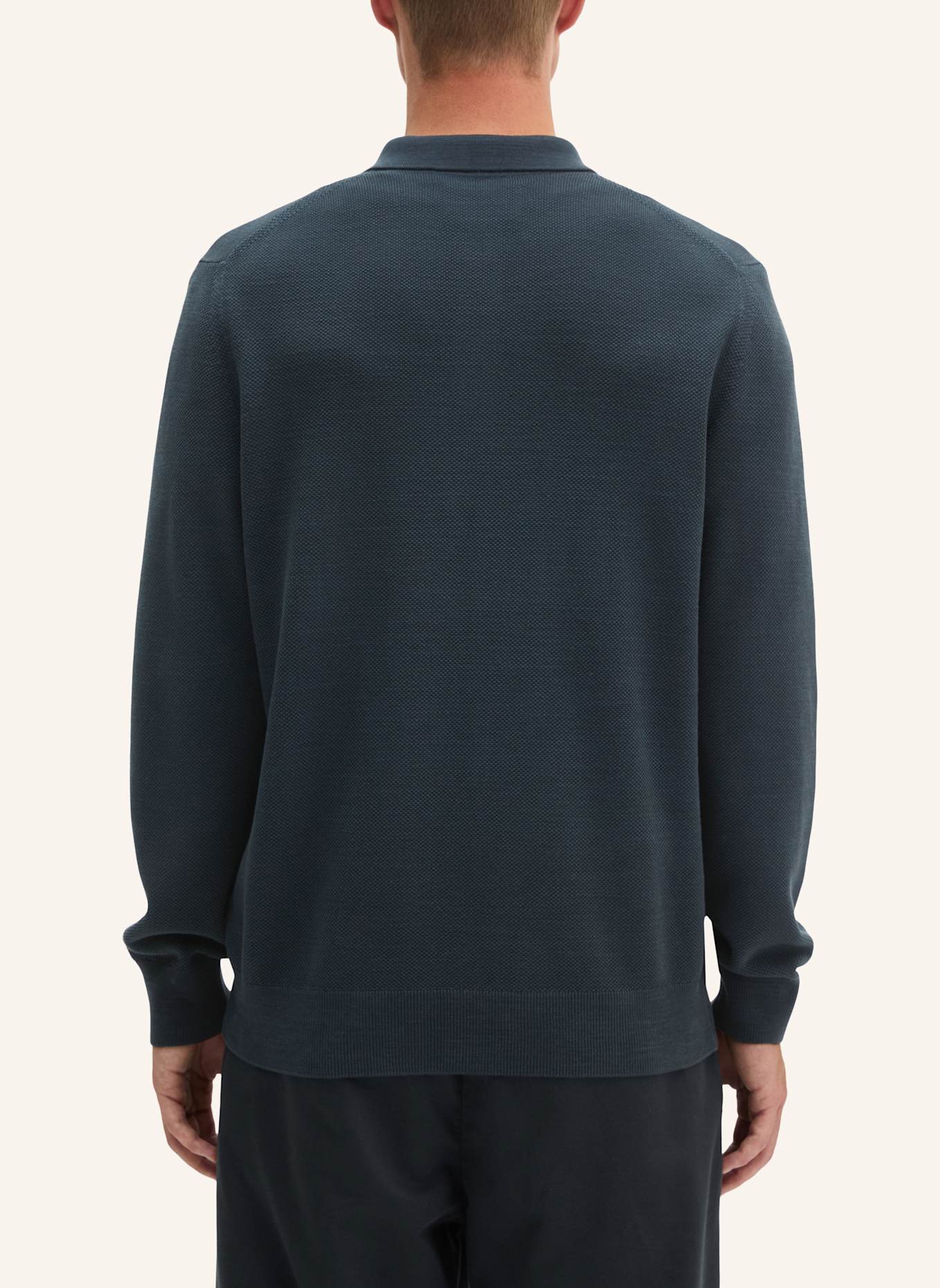 Marc O'Polo Strick-Poloshirt: BLAU