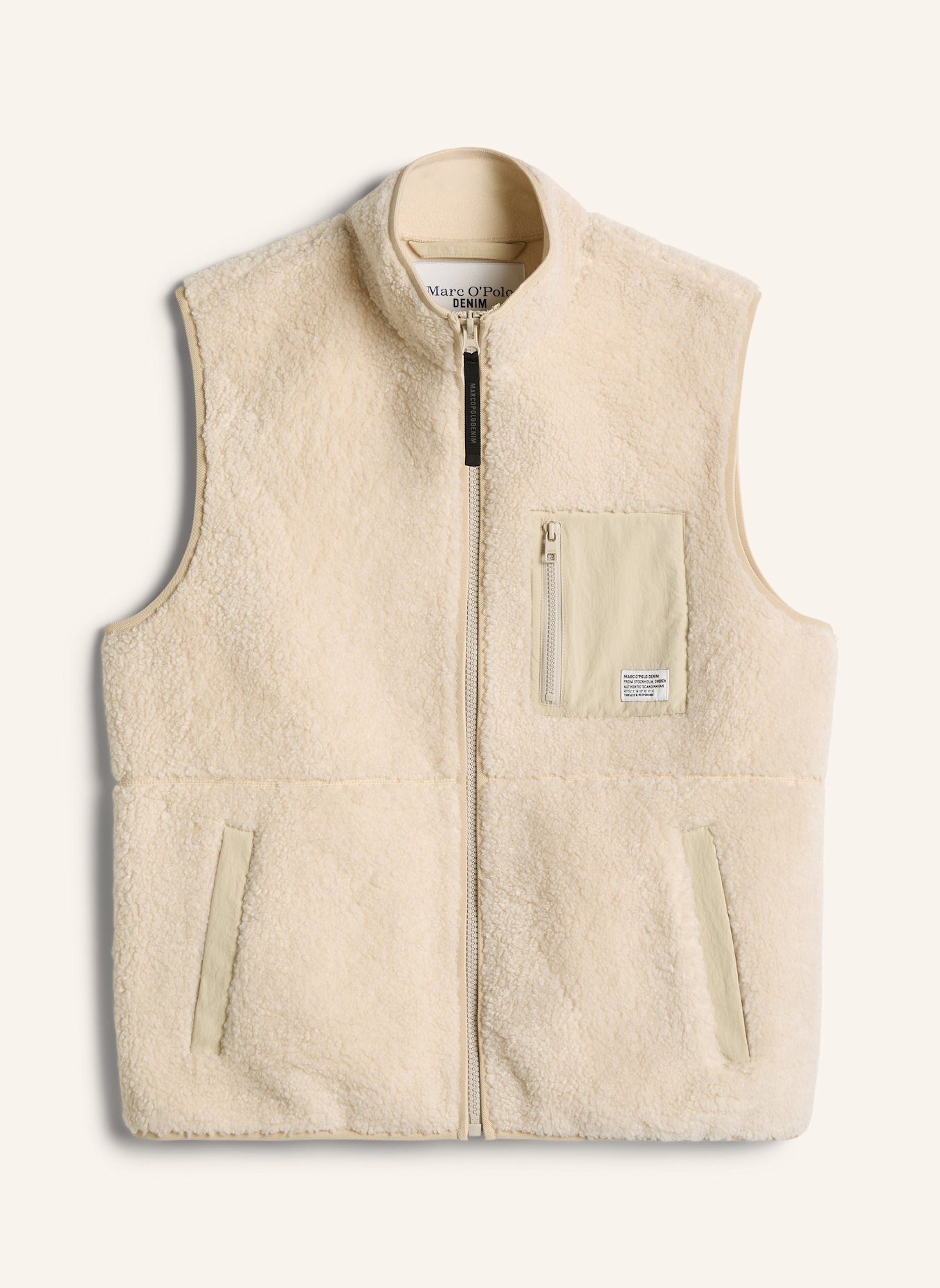 Marc O'Polo DENIM Teddyweste: BEIGE