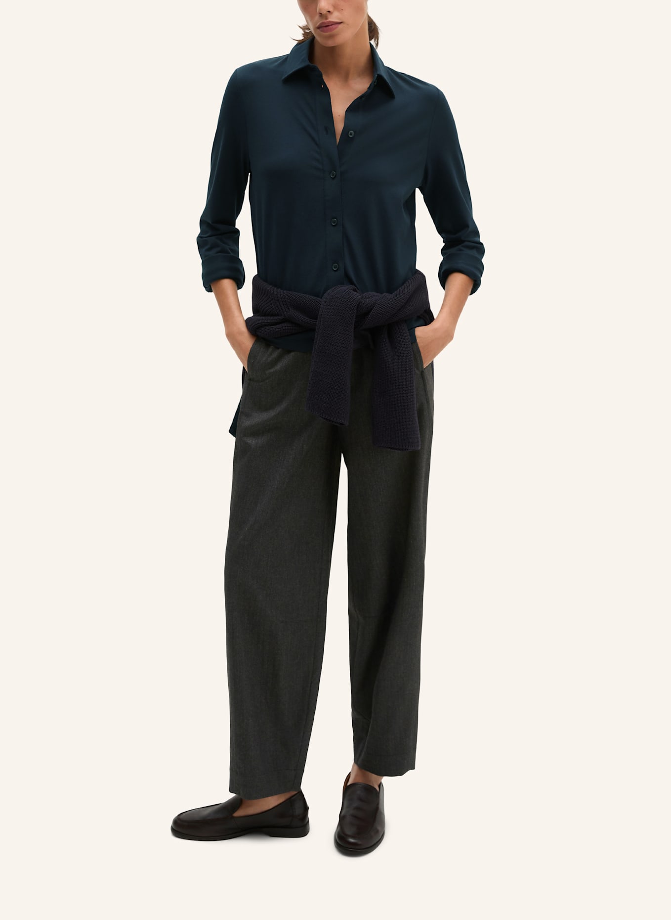 Marc O'Polo Jerseybluse: BLAU