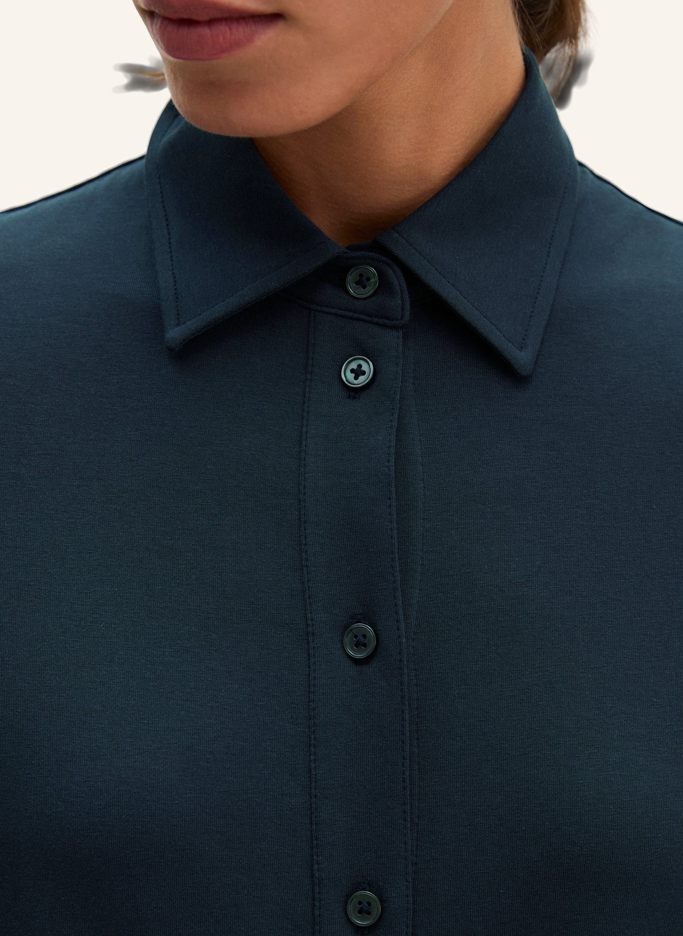 Marc O'Polo Jerseybluse: BLAU