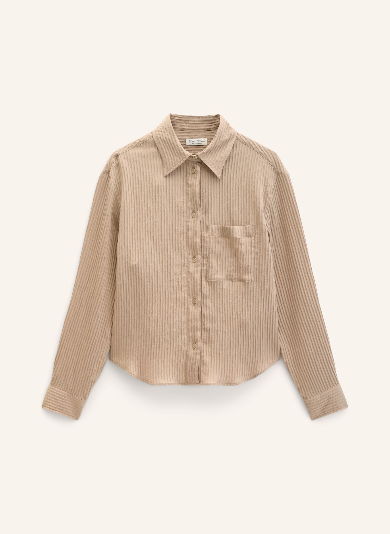 Marc O'Polo Streifenbluse: BEIGE