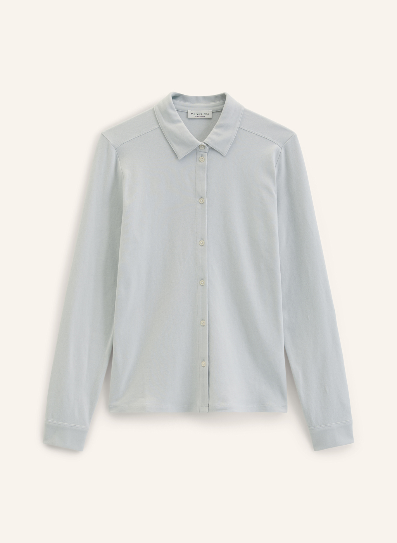 Marc O'Polo Jersey-Poloshirt: GRAU