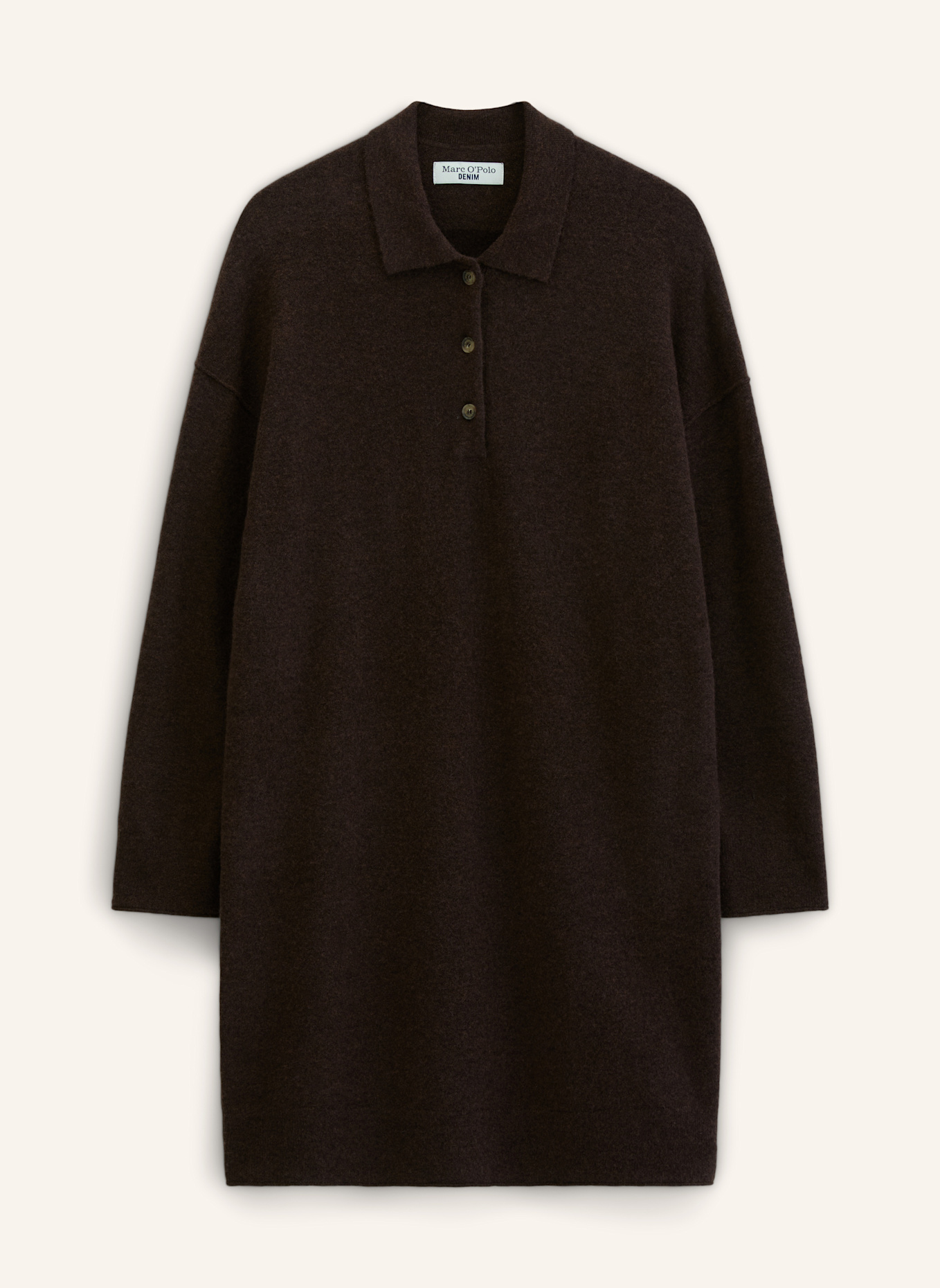 Marc O'Polo DENIM Strickkleid: BRAUN