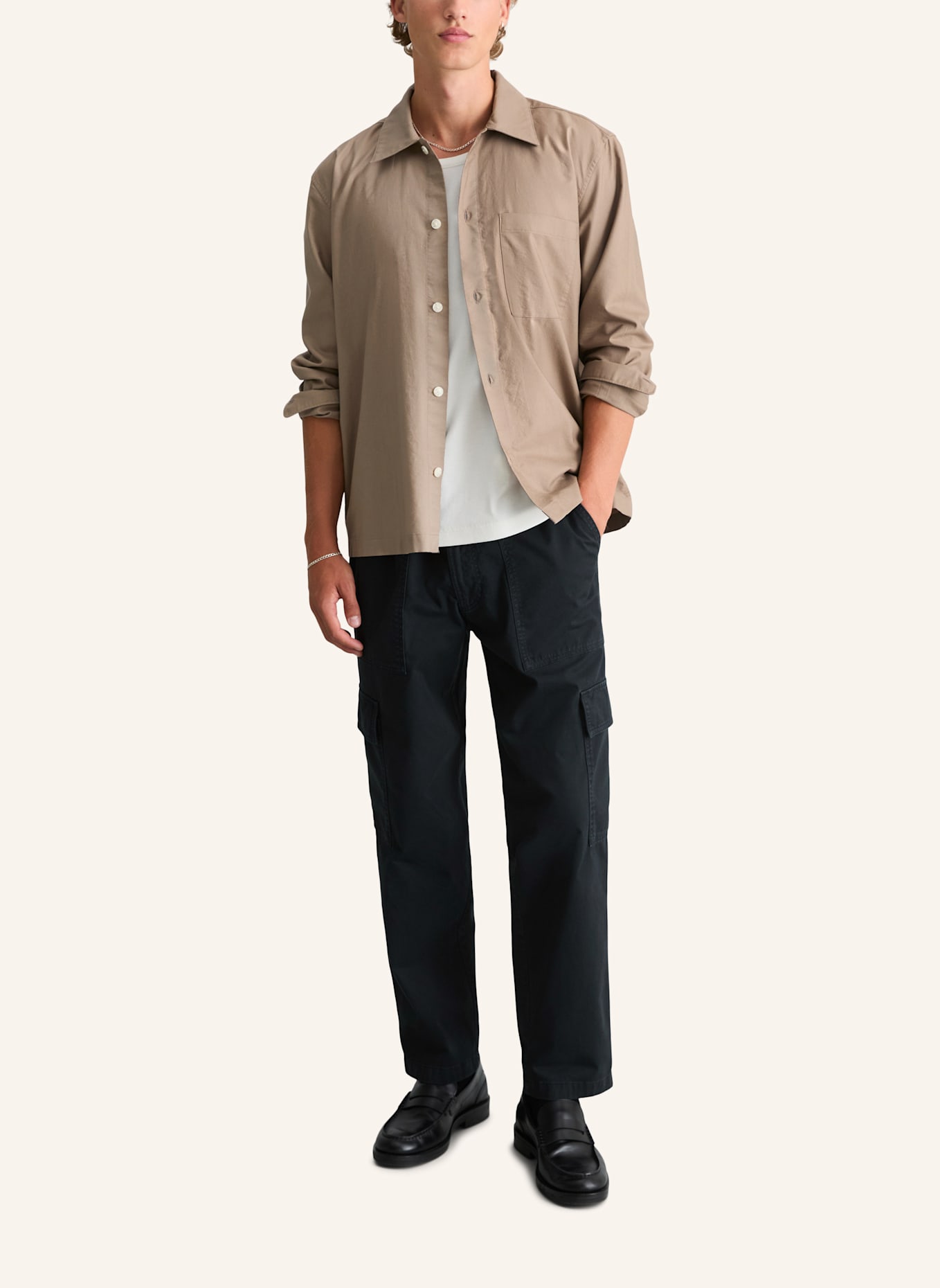 Marc O'Polo DENIM Hemd: HELLBRAUN