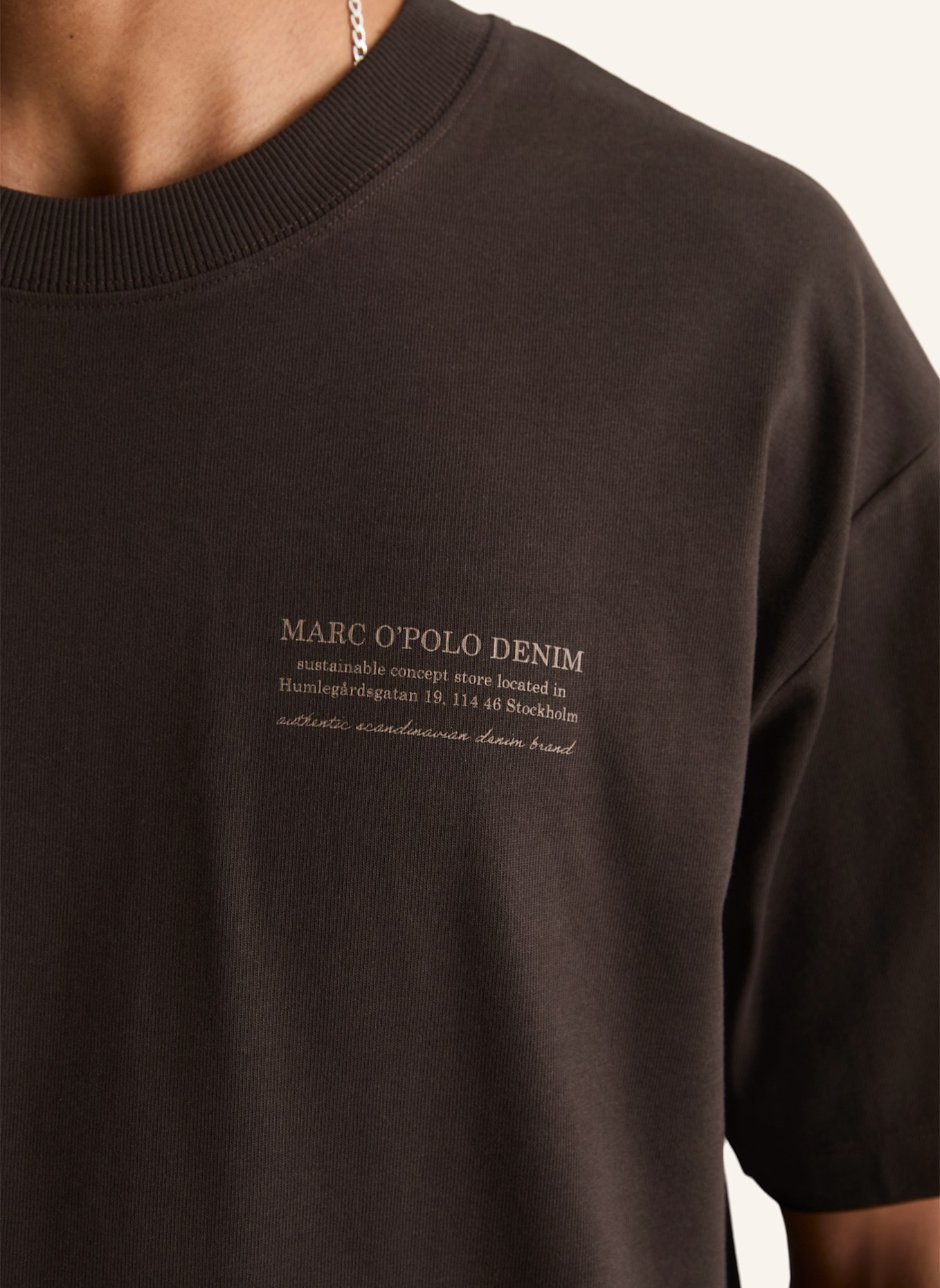 Marc O'Polo DENIM T-Shirt: BRAUN