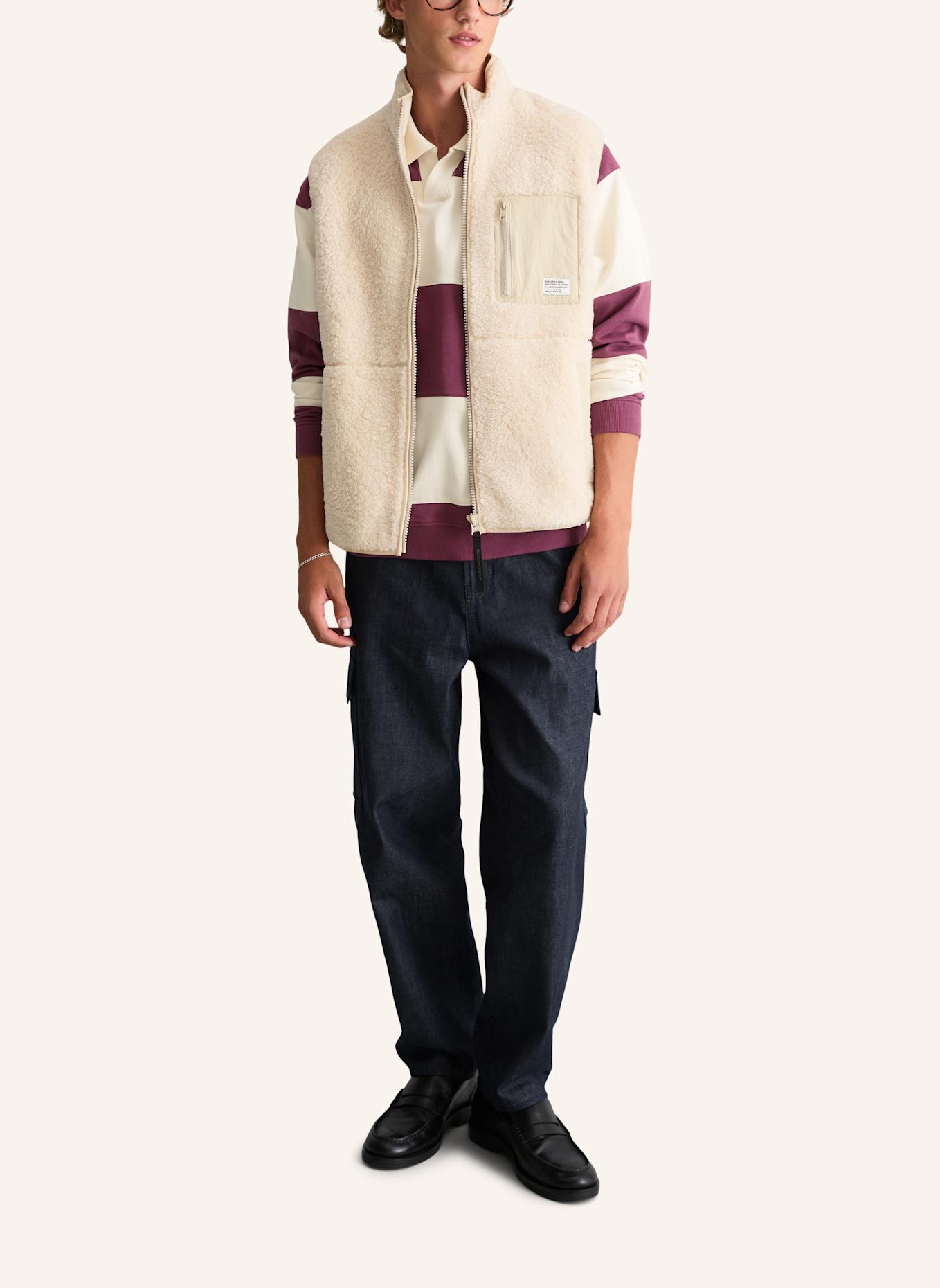 Marc O'Polo DENIM Teddyweste: BEIGE