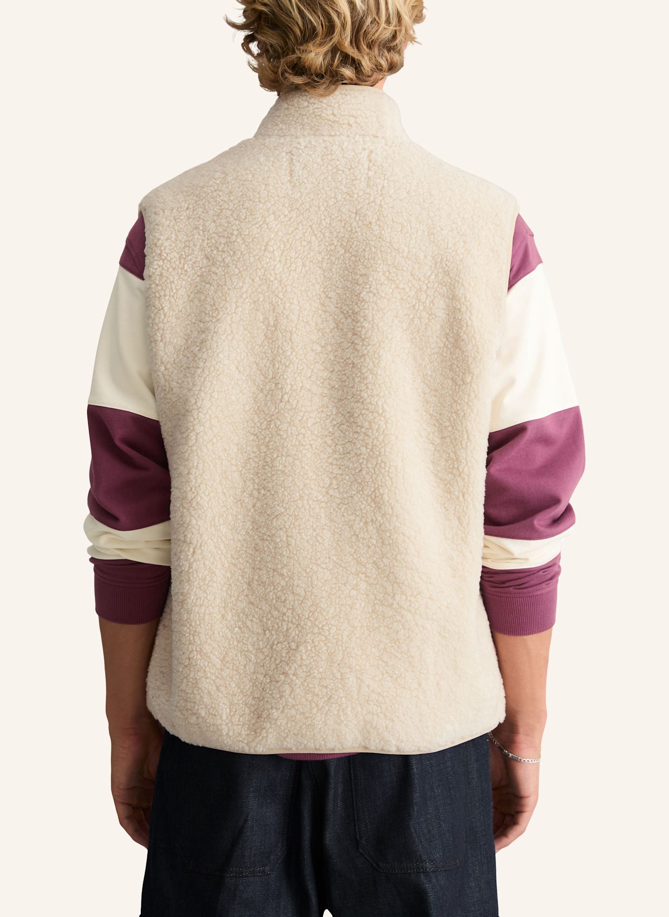 Marc O'Polo DENIM Teddyweste: BEIGE