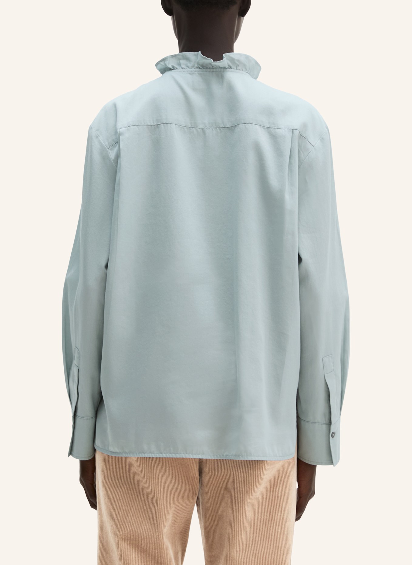Marc O'Polo Rüschenbluse: GRAU