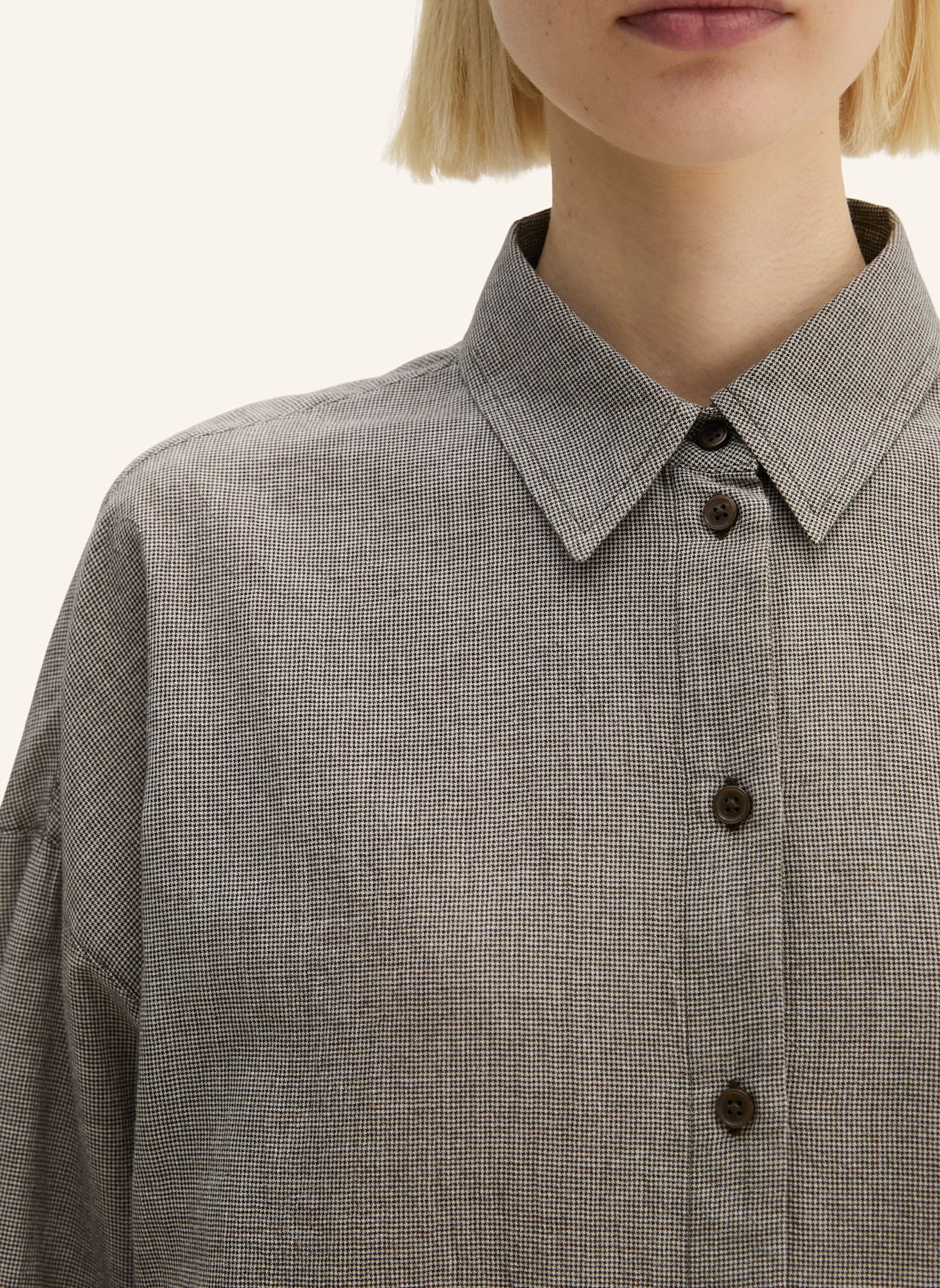 Marc O'Polo Seersucker-Bluse: BRAUN