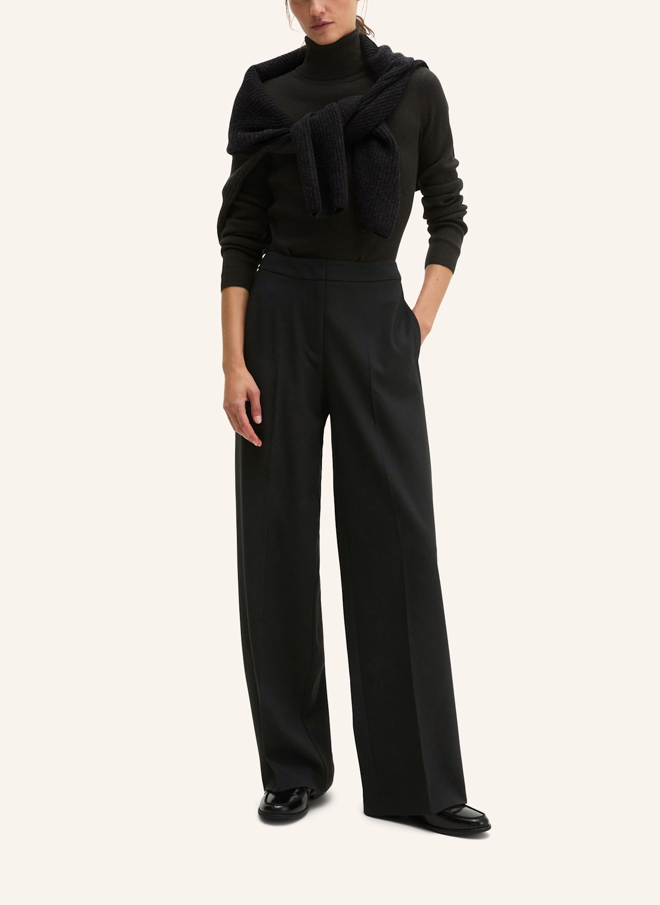 Marc O'Polo Flanellhose: SCHWARZ