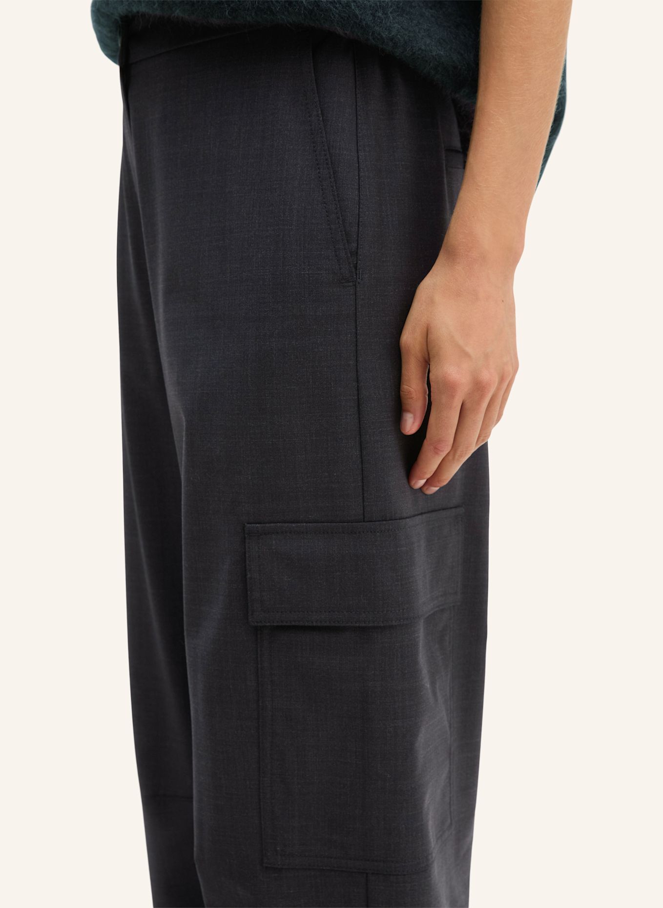Marc O'Polo Wollhose: GRAU