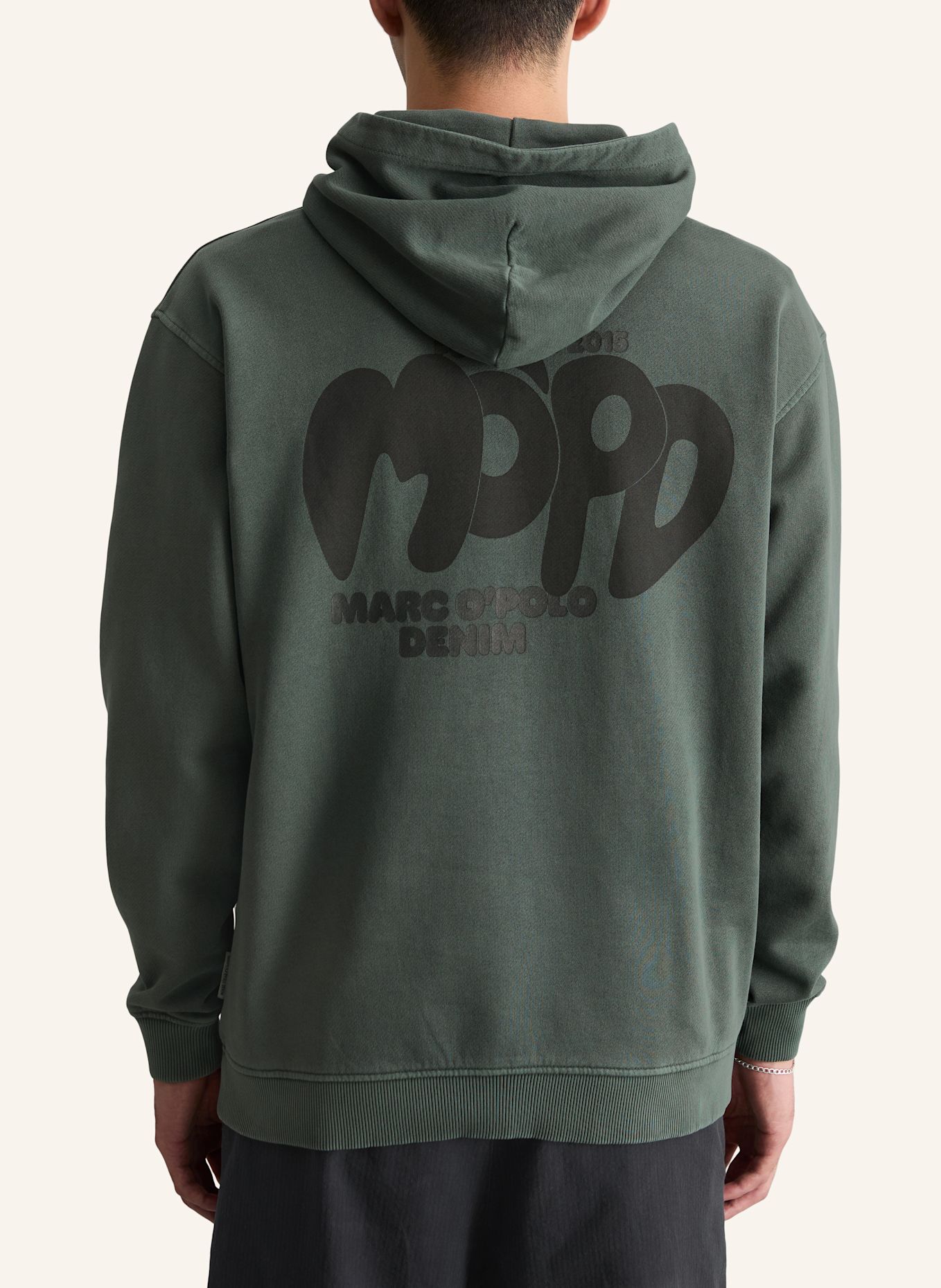 Marc O'Polo DENIM Hoodie: DUNKELGRÜN