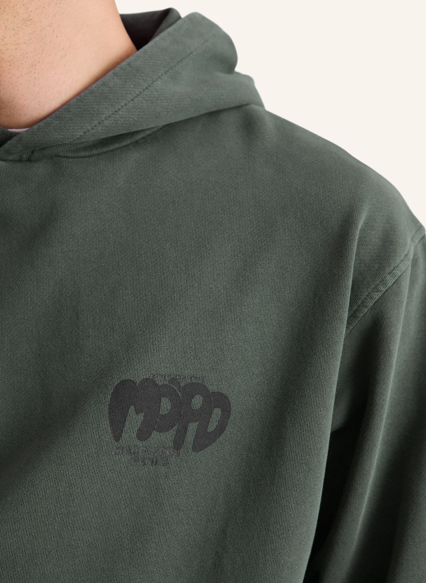 Marc O'Polo DENIM Hoodie: DUNKELGRÜN