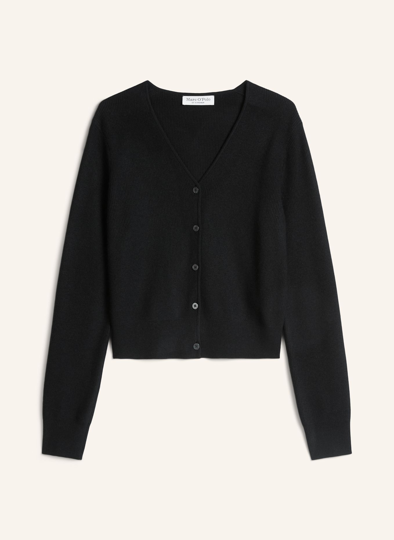 Marc O'Polo Cardigan slim: SCHWARZ
