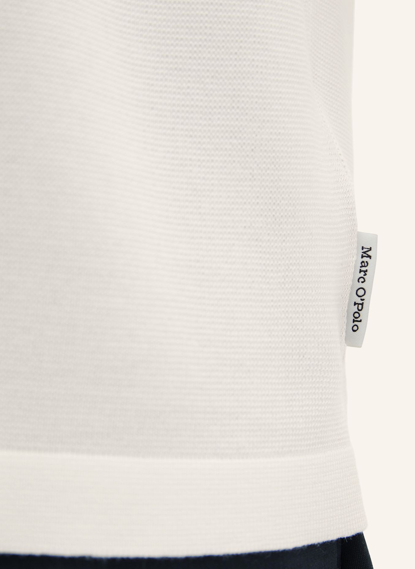 Marc O'Polo Strick-Poloshirt: ECRU
