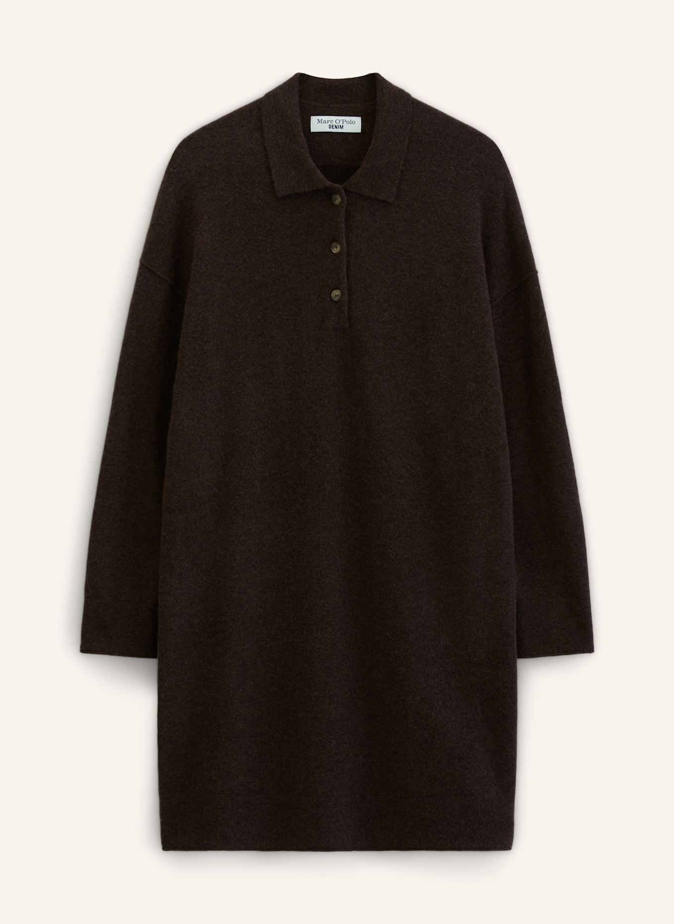 Marc O'Polo DENIM Strickkleid: BRAUN