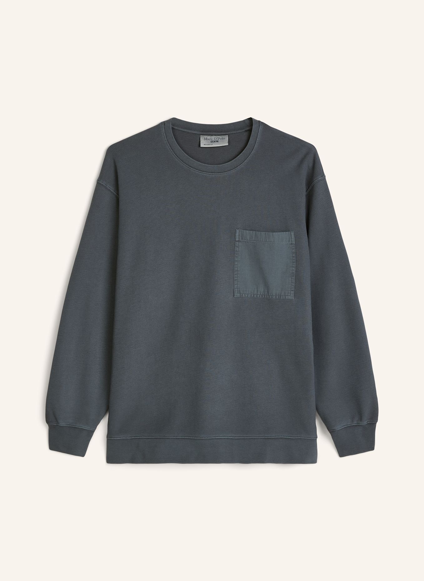 Marc O'Polo DENIM Langarm-Shirt: DUNKELBLAU