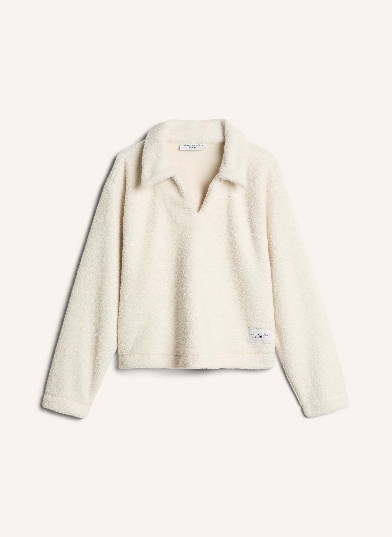 Marc O'Polo DENIM Teddy-Sweatshirt: WEISS