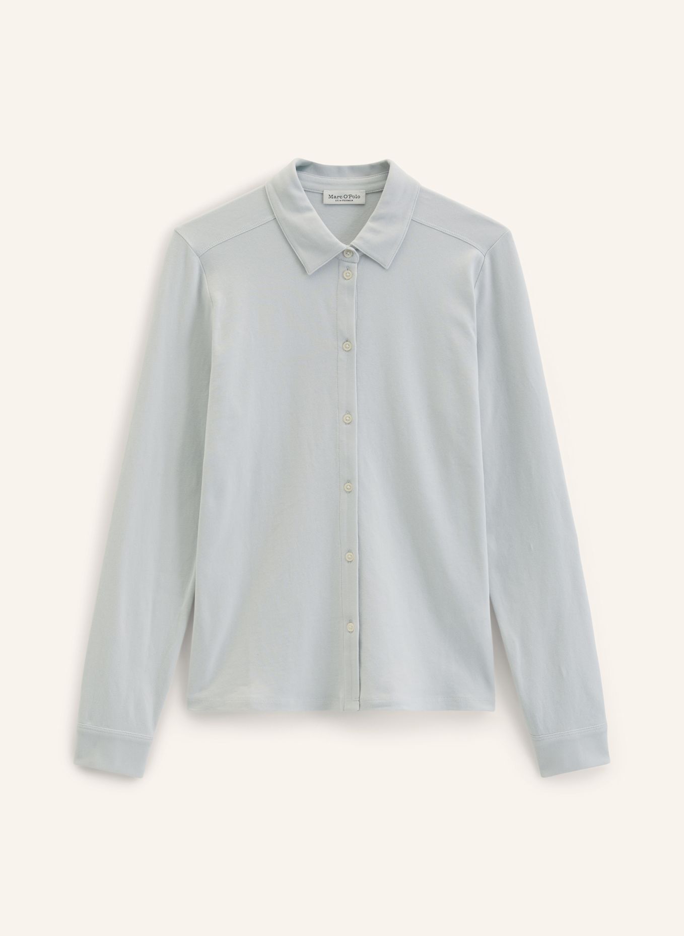 Marc O'Polo Jersey-Poloshirt: GRAU