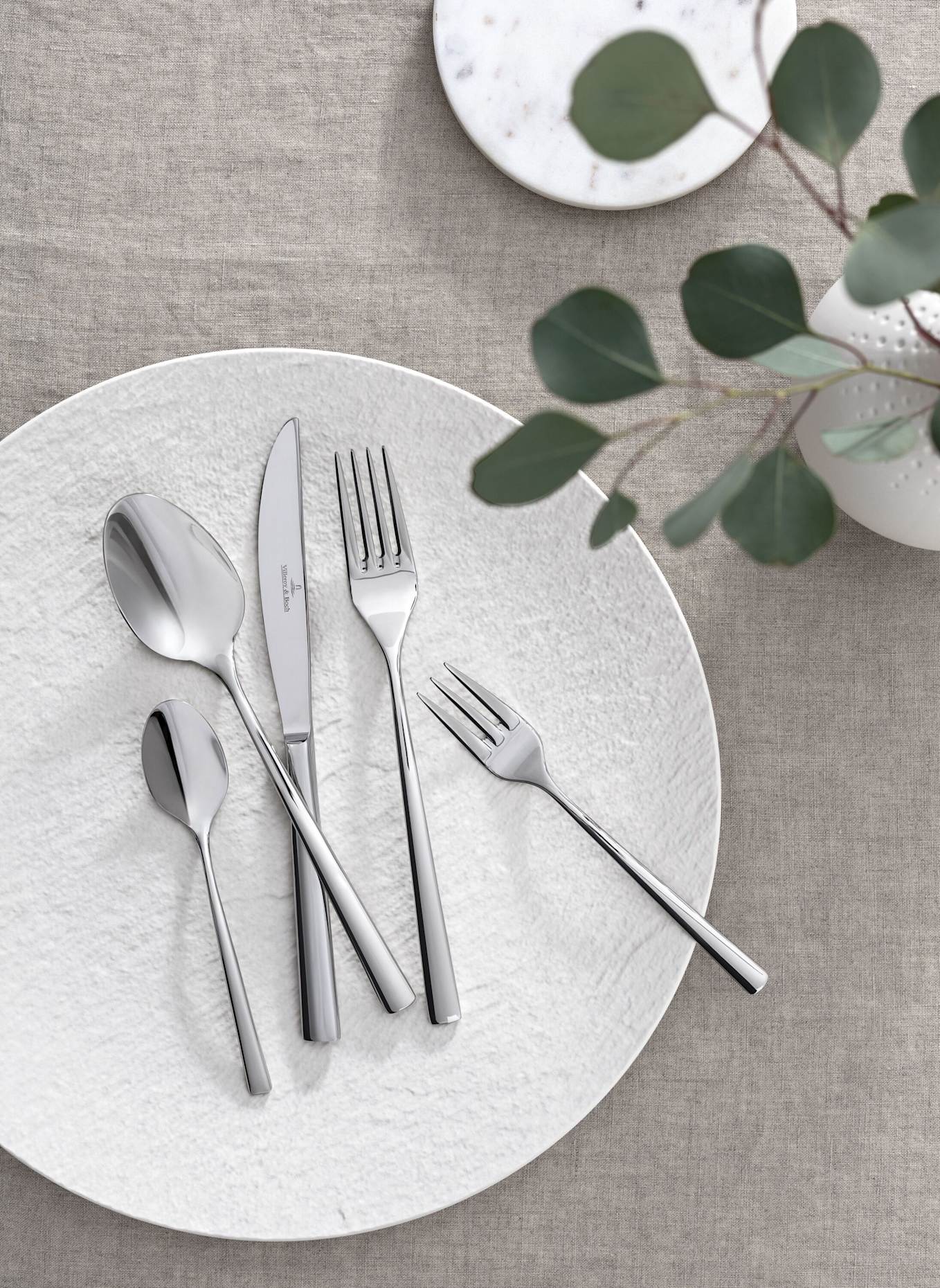 Villeroy & Boch Tafelbesteck 30tlg. PIEMONT: SILBER