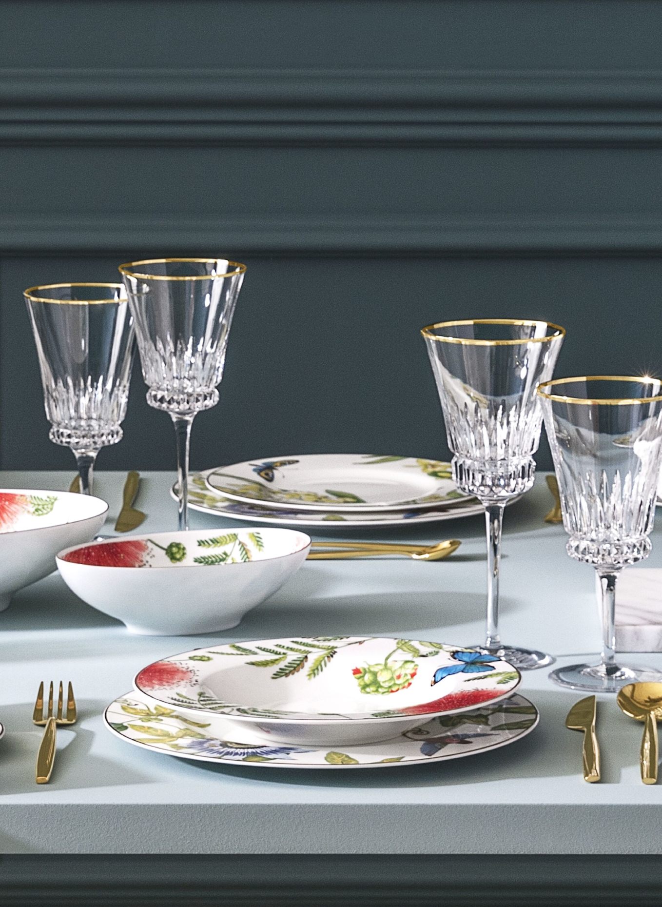 Villeroy & Boch Servierschale AMAZONIA: GELB/ GRÜN/ BLAU/ ROT