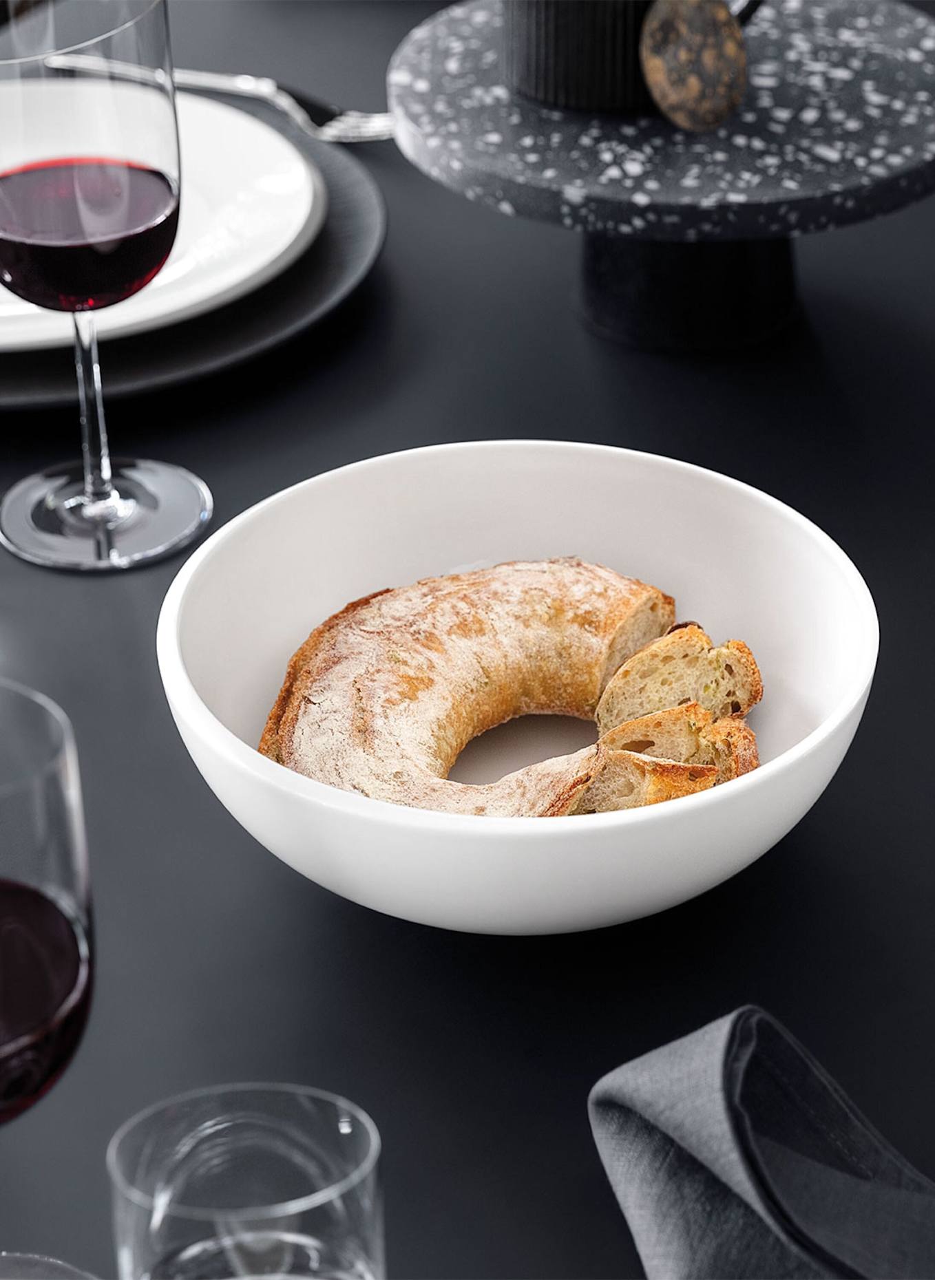 Villeroy & Boch Schüssel rund M NEWMOON: WEISS