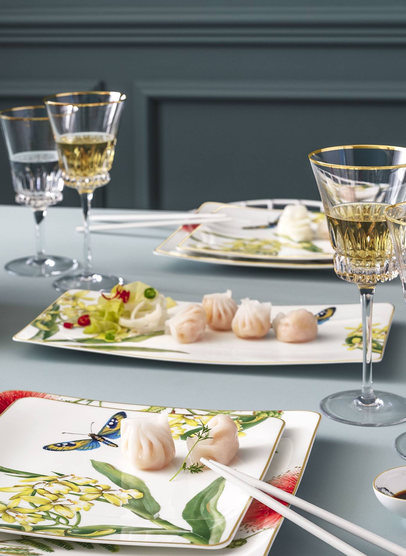 Villeroy & Boch Servierplatte AMAZONIA: GELB/ GRÜN/ BLAU/ ROT