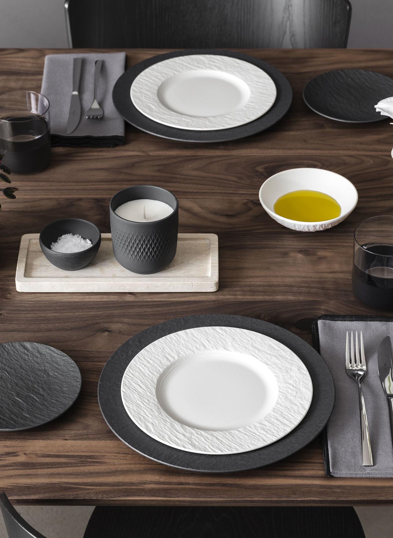 Villeroy & Boch Frühstücksteller MANUFACTURE ROCK BLANC: WEISS