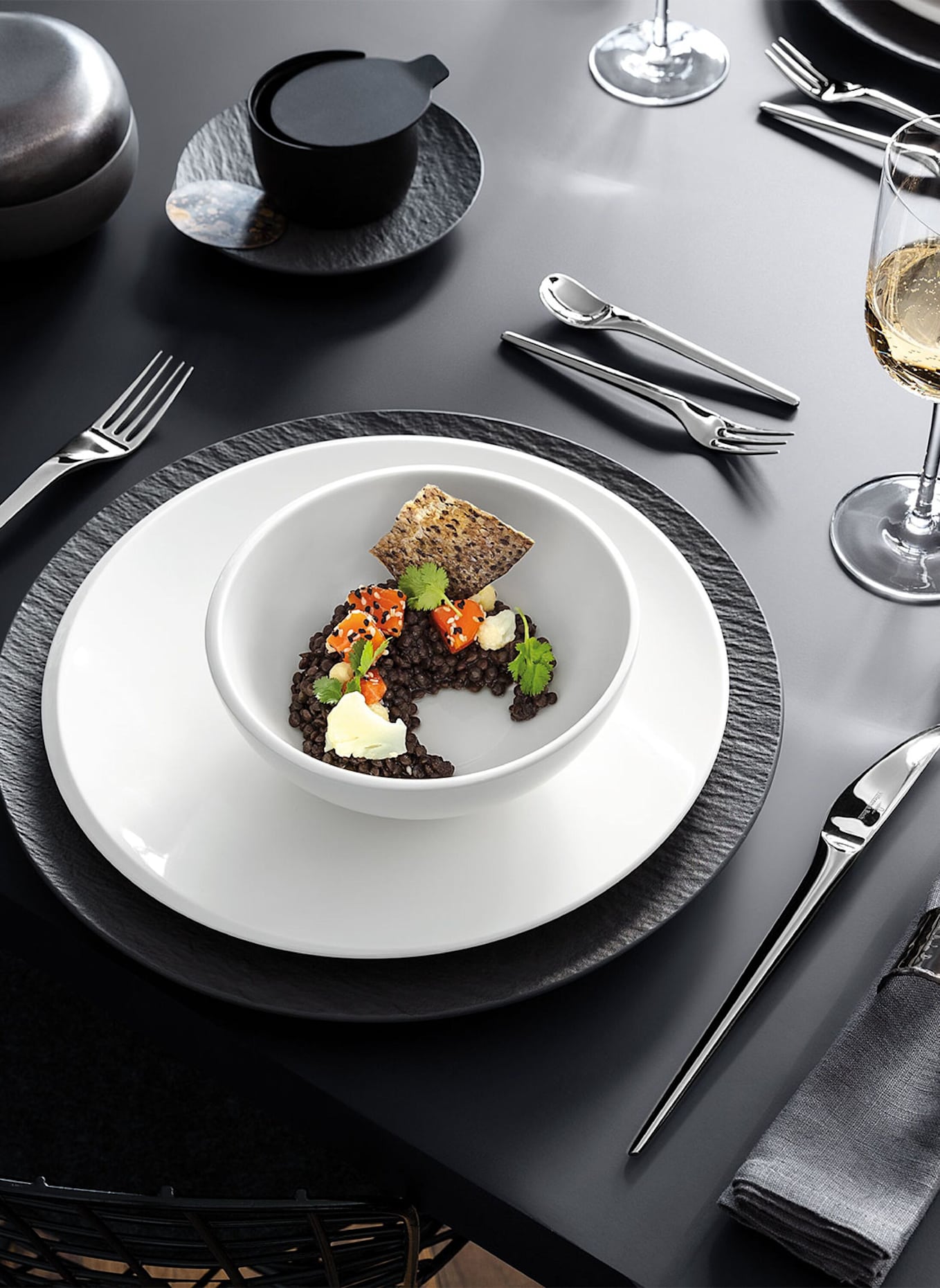 Villeroy & Boch Schüssel rund S NEWMOON: WEISS