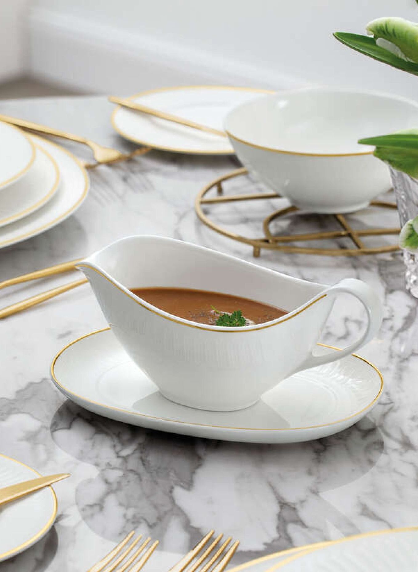 Villeroy & Boch Sauciere CHÂTEAU SEPTFONTAINES: WEISS