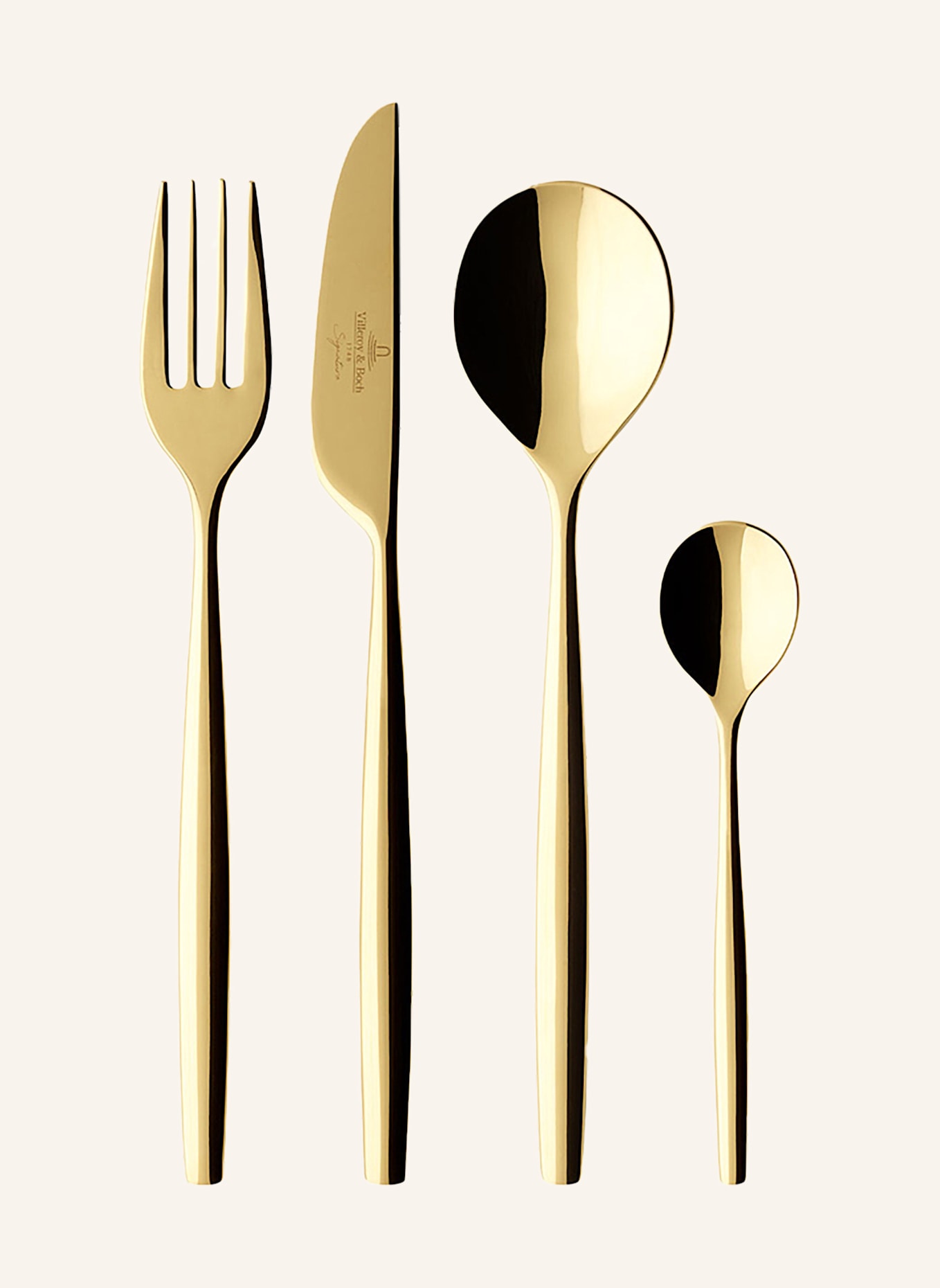 Villeroy & Boch Tafelbesteck 24tlg. METROCHIC D'OR: GOLD