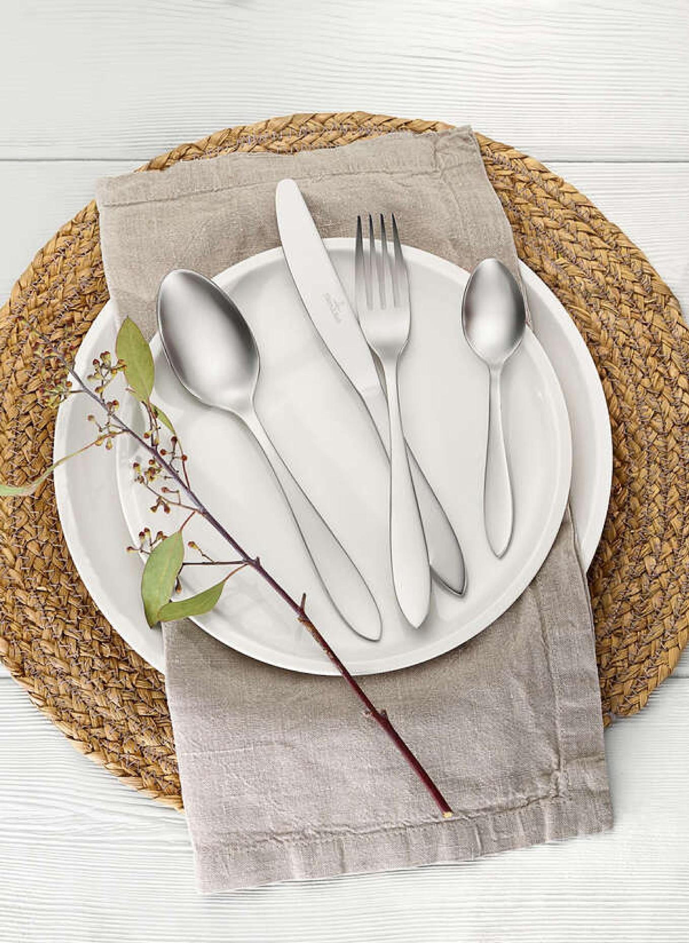 Villeroy & Boch Tafelbesteck 68tlg. ARTHUR GEBÜRSTET: SILBER