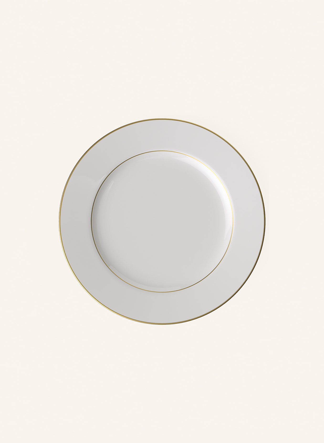 Villeroy & Boch Platte rund, flach ANMUT GOLD: WEISS