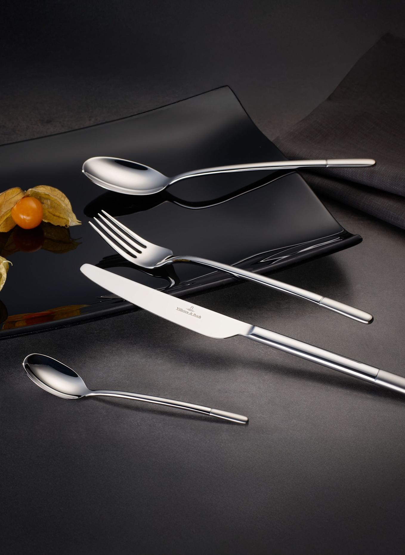 Villeroy & Boch Tafelbesteck 24tlg. ELLA SATINIERT: SILBER