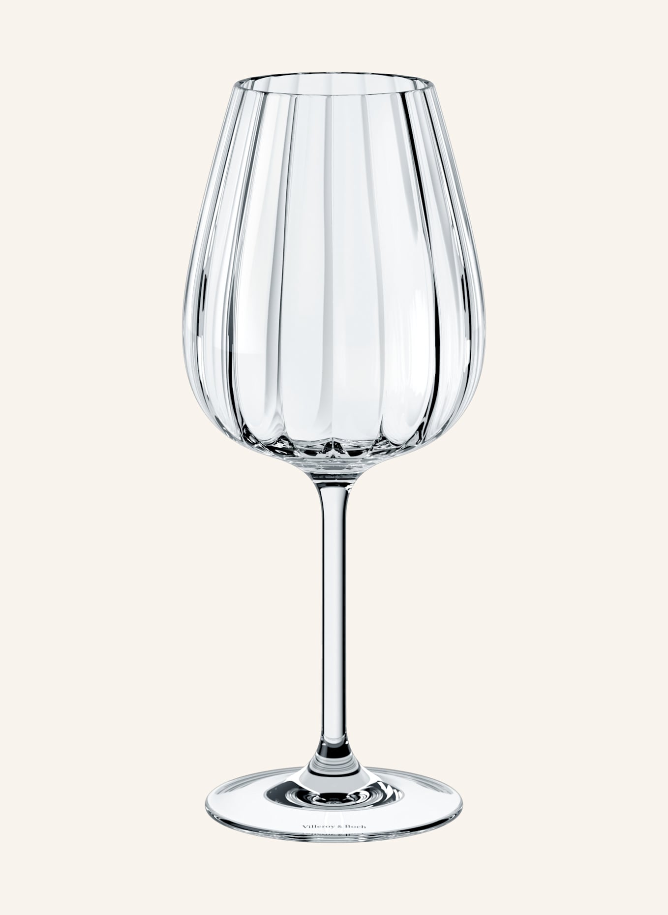 Villeroy & Boch Rotweinkelch, Set 4tlg. ROSE GARDEN: WEISS