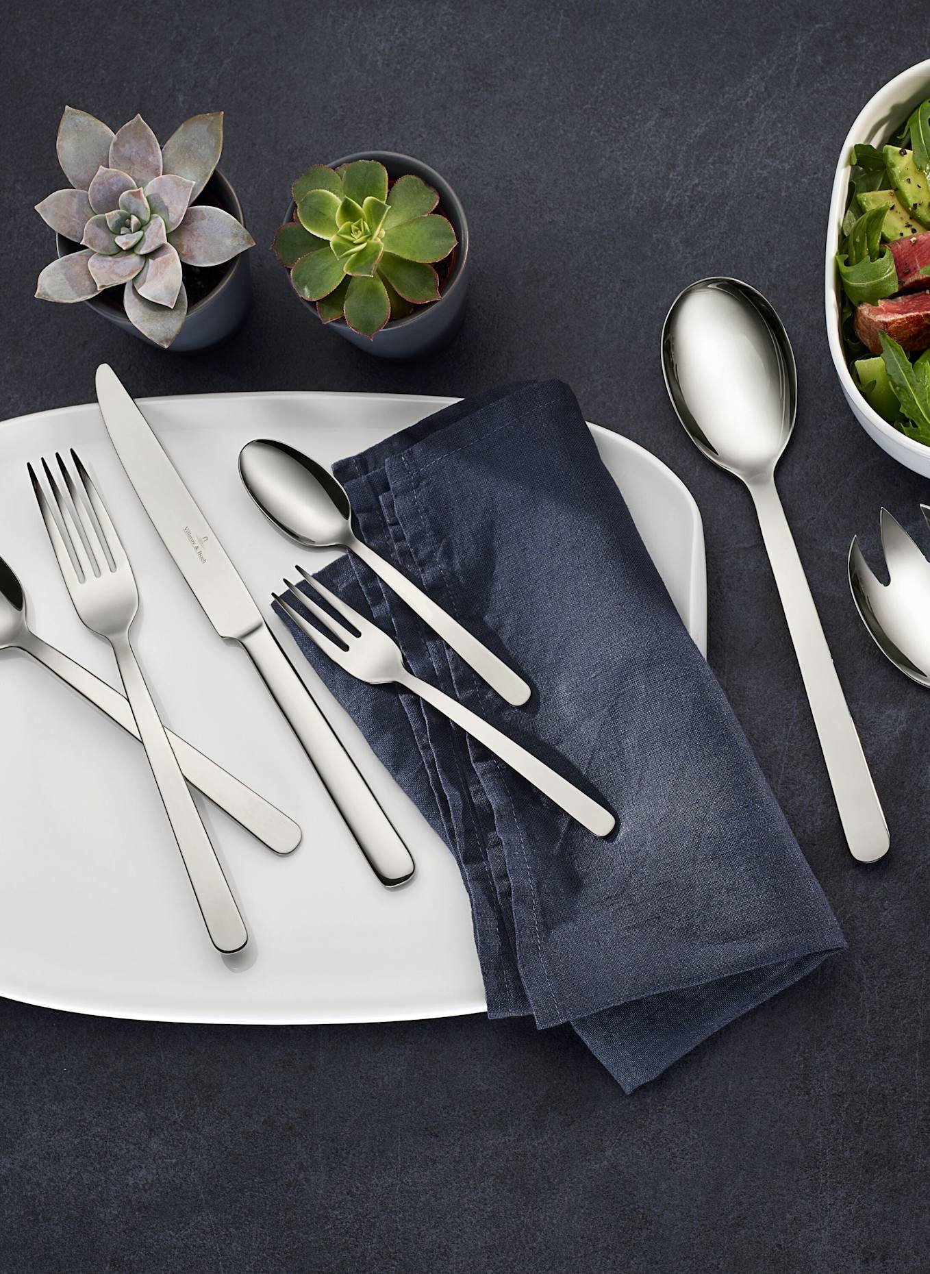 Villeroy & Boch Tafelbesteck 68tlg. LOUIS: SILBER