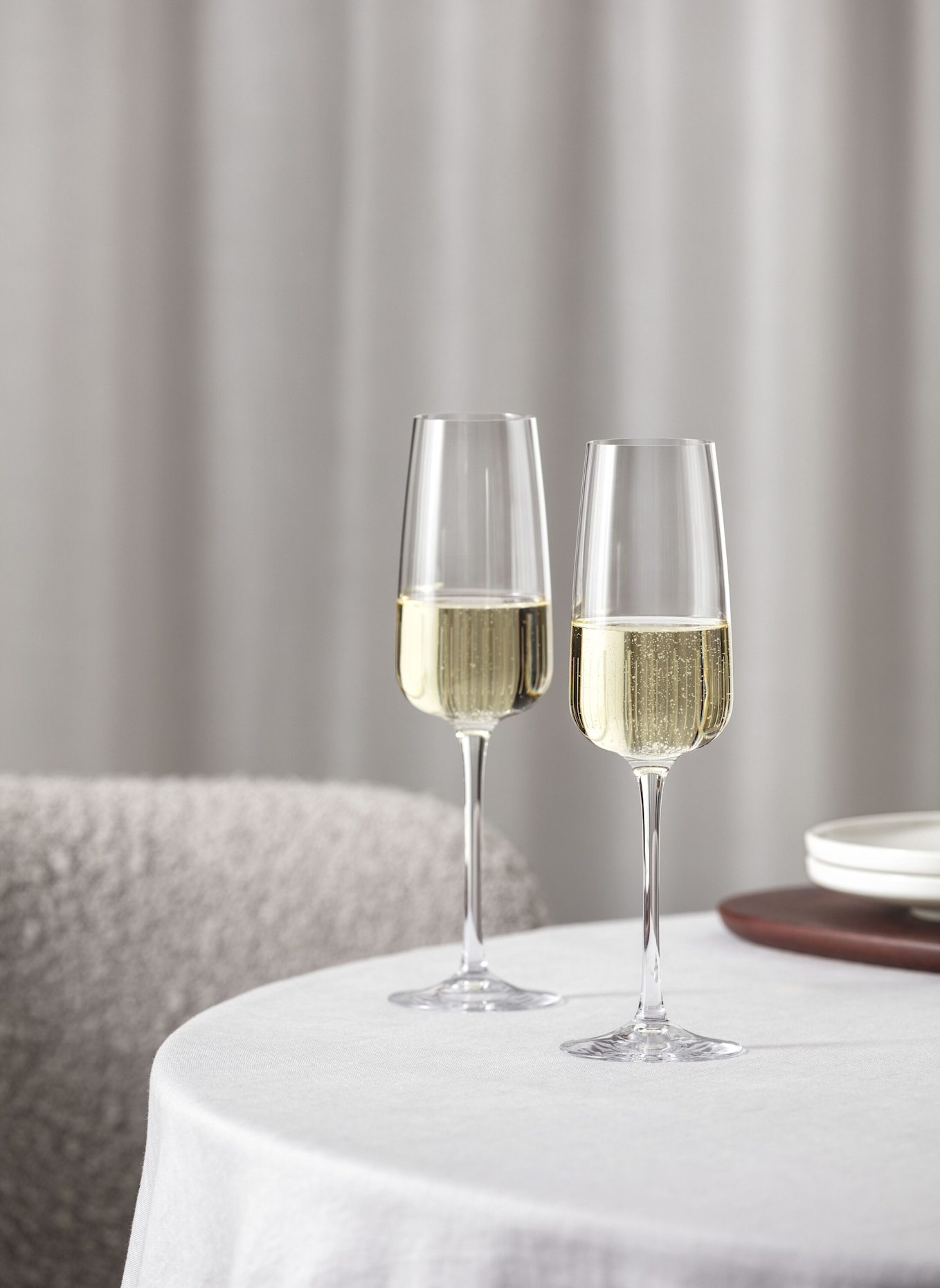 Villeroy & Boch Sekt-/Champagnerglas, Set 4tlg. AFINA: WEISS